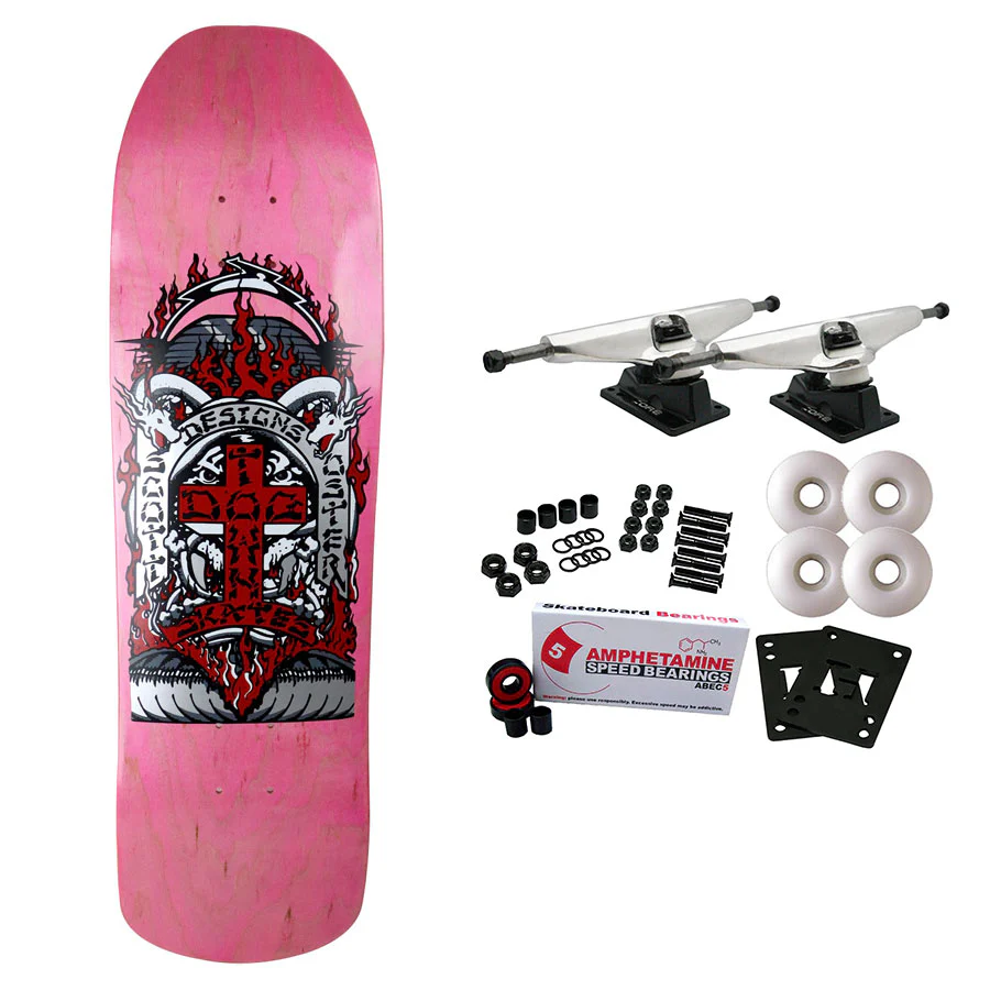 Dogtown Skateboard Complete Scott Oster M80 Pink Old School 8.875" x 32.25"