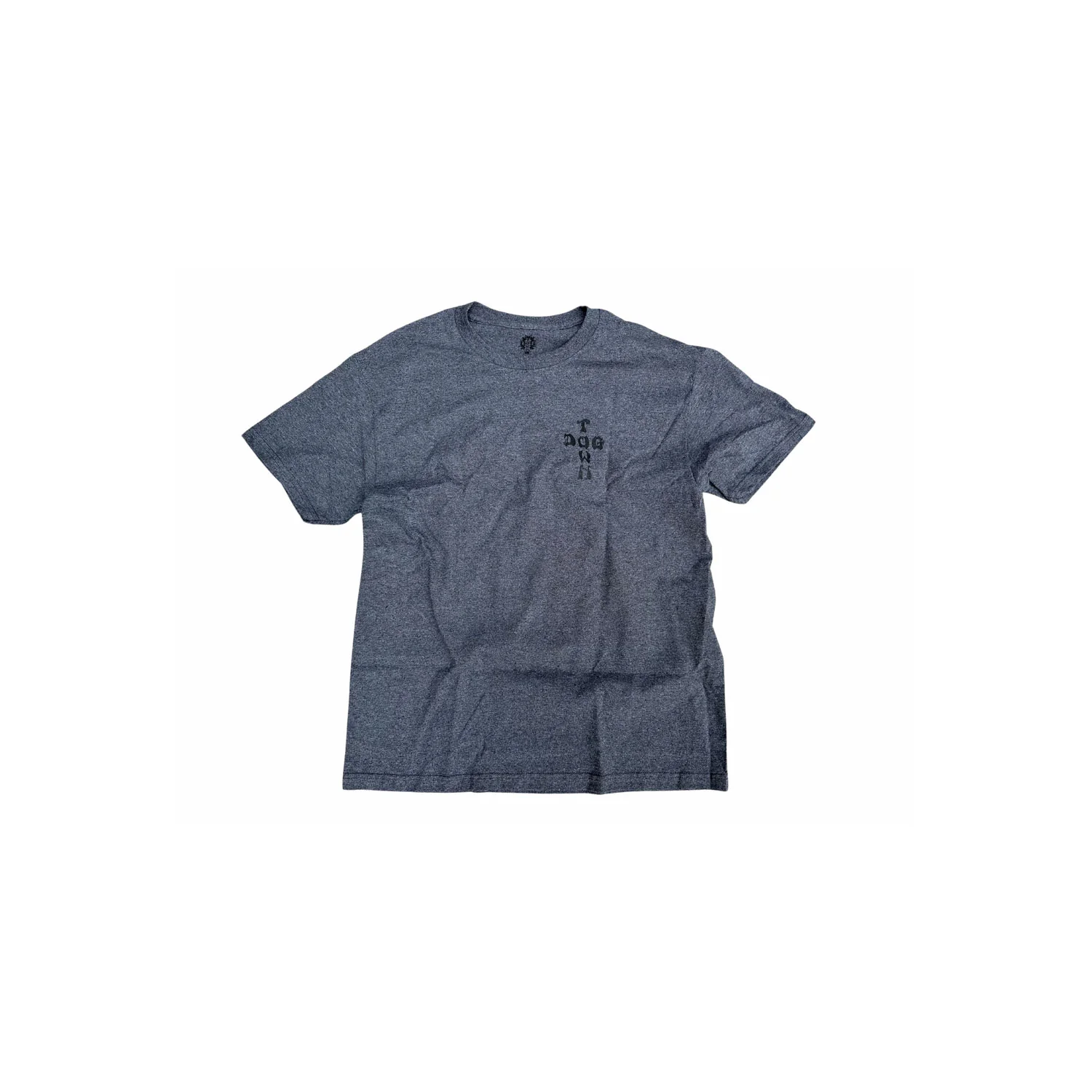 Dogtown Skateboards Shirt Cross Logo Charcoal Heather/Black - Image 2