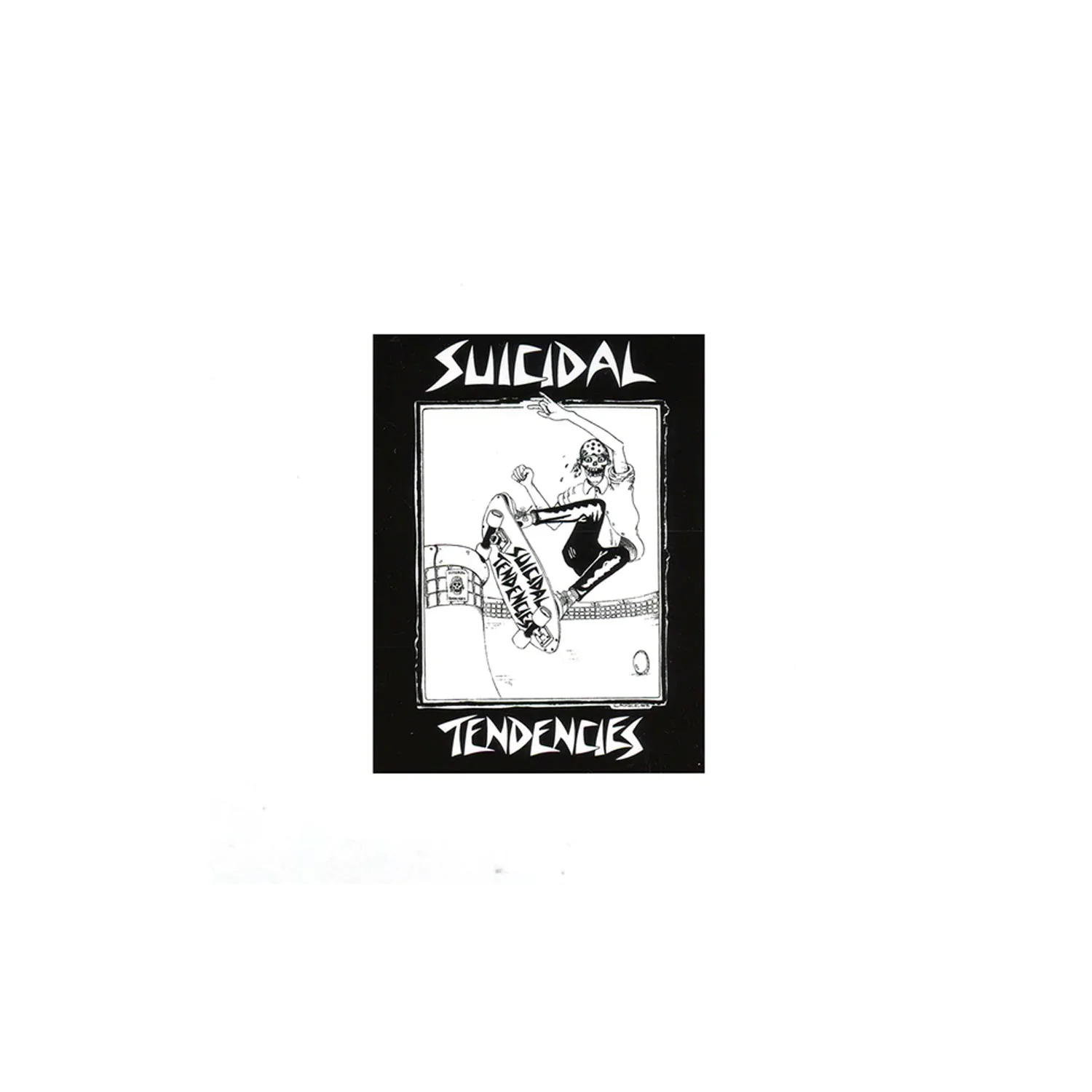 Dogtown Skateboards Sticker Pack Lance Mountain Suicidal Skater 5-Pack Black 4" - 5 Stickers - Image 2