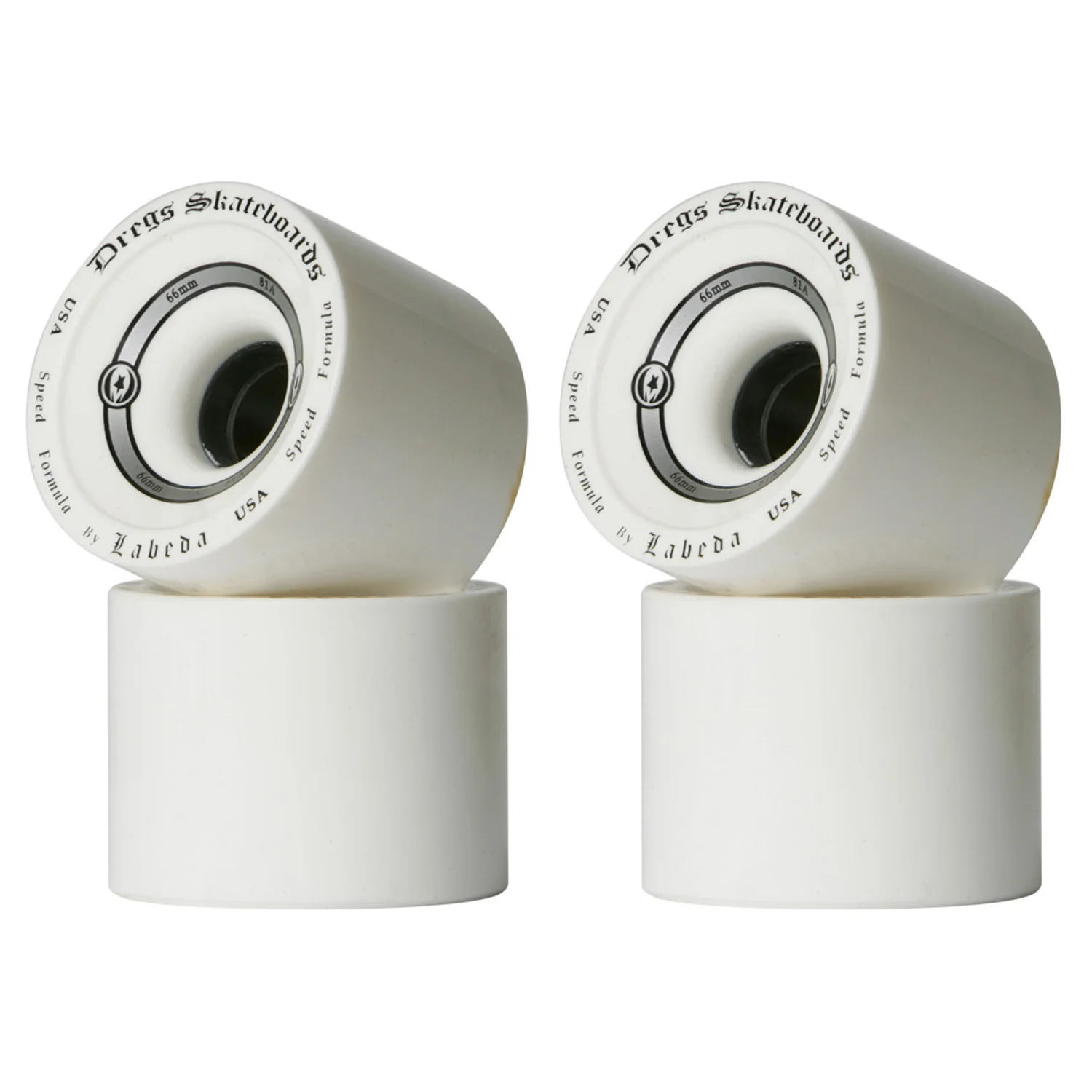 Dregs Wheels Race White 66mm