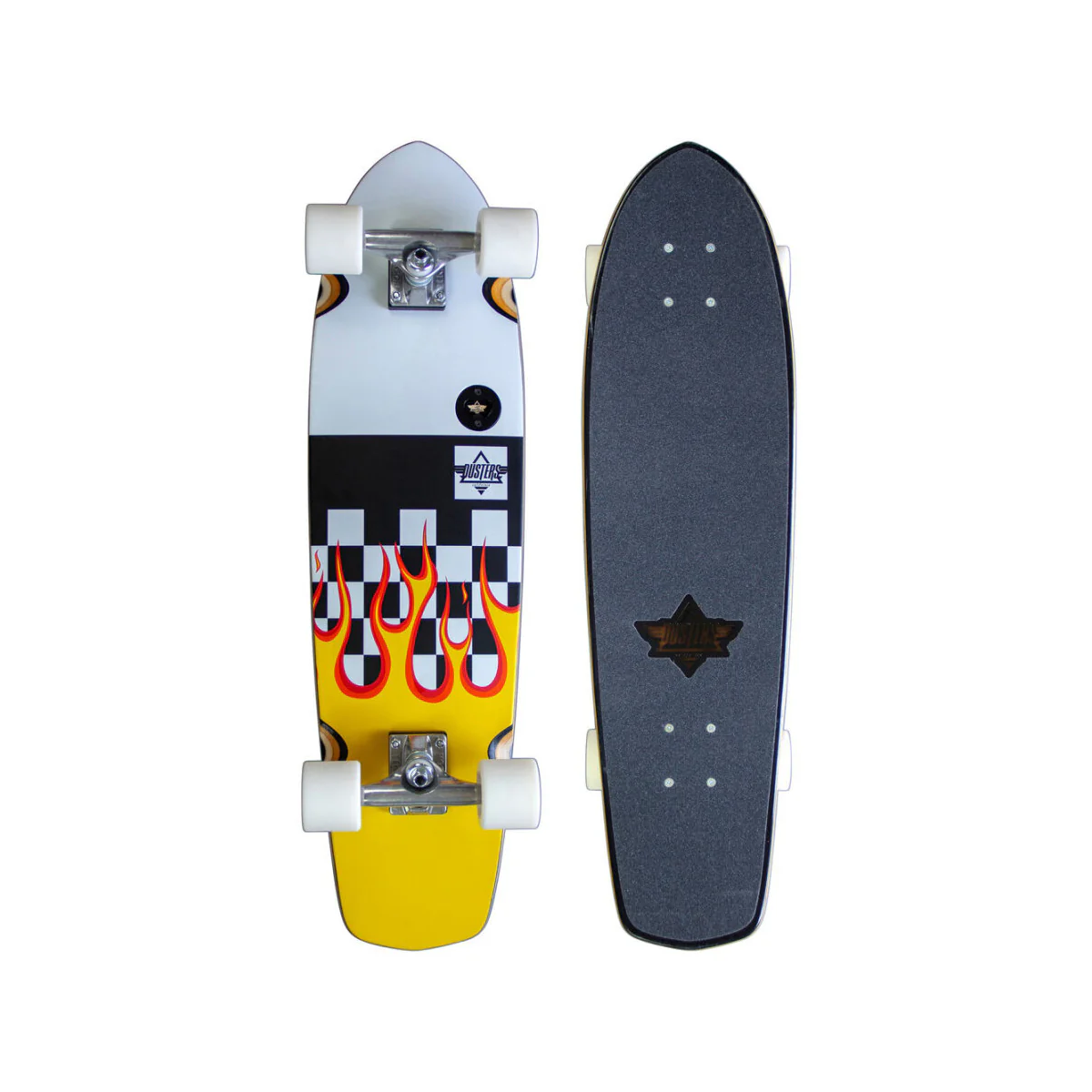 Dusters California Skateboard Cruiser Flames 7.9" x 31" Built in Bottle Opener - Image 3