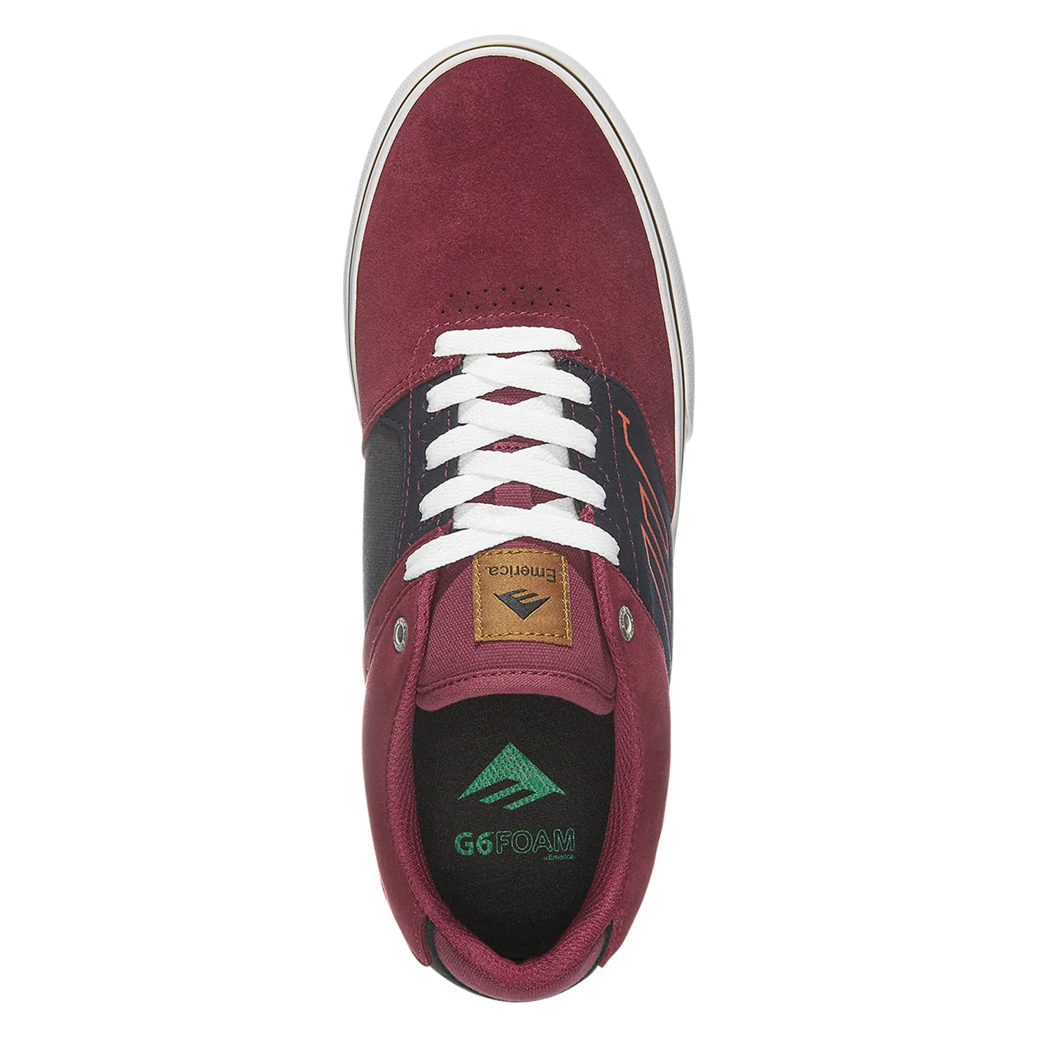 Emerica Shoes The Low Vulc Navy/Red Mens - Image 3