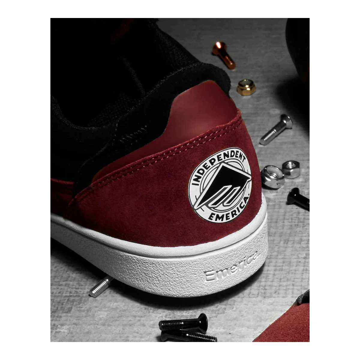 Emerica Skateboard Shoes Gamma X Independent Black/Red - Image 5