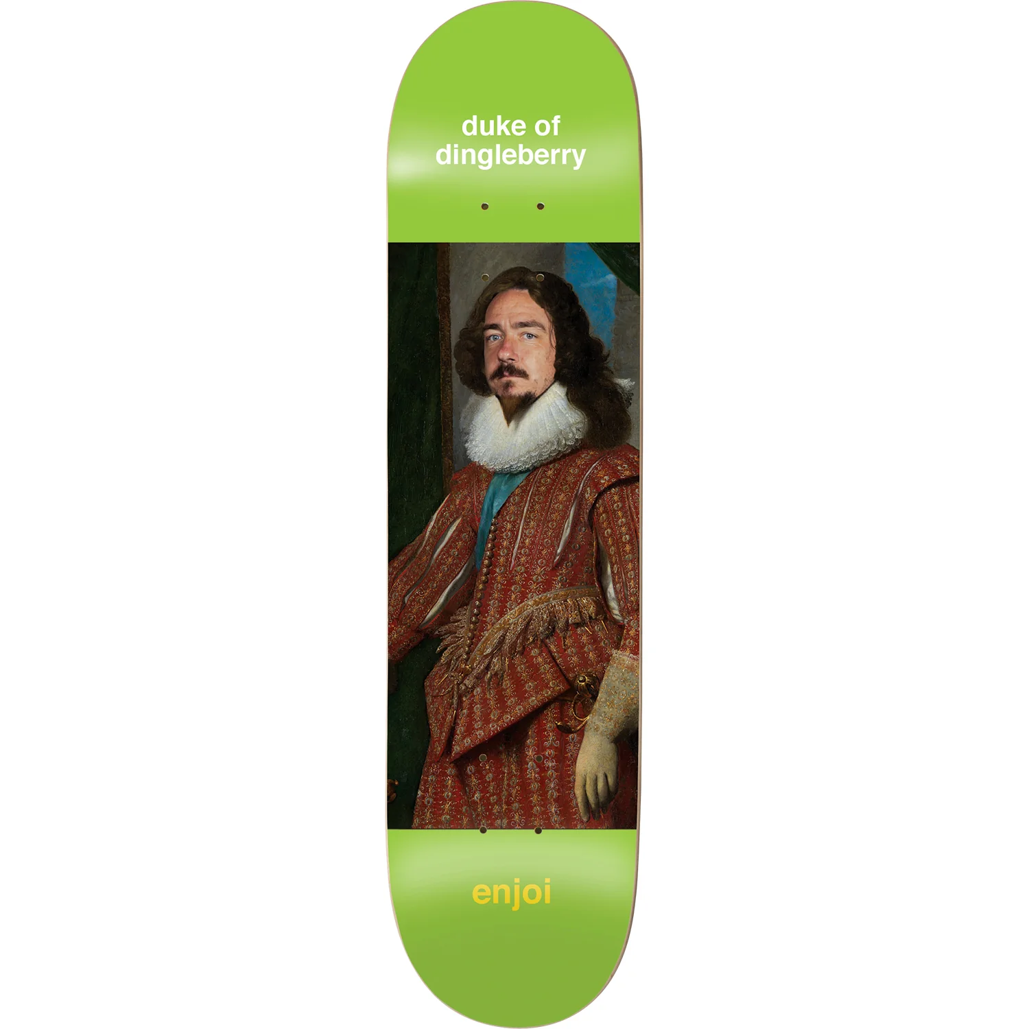 Enjoi Skateboard Complete Berry Renaissance Lime 8.0" x 31.6" - Image 2