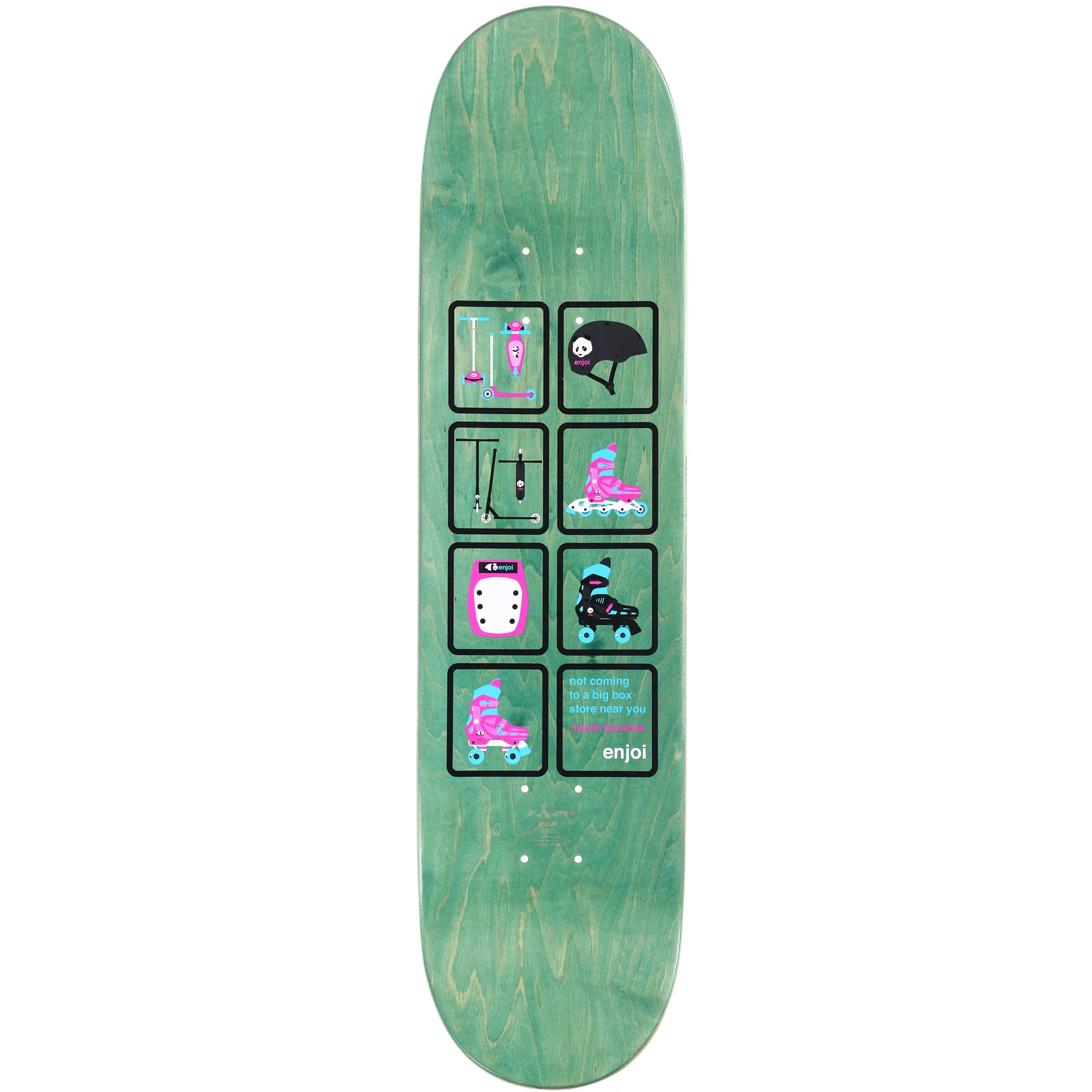 Enjoi Skateboard Deck Big Box Scooters 8.0" x 31.63" - Image 2