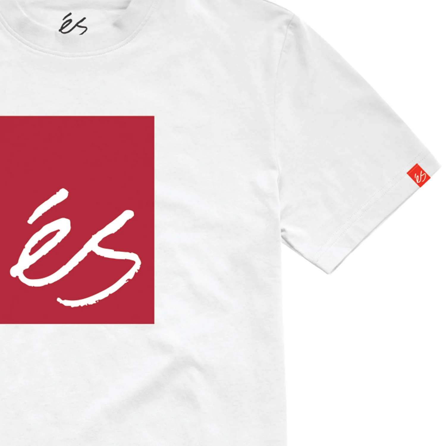 Es Shoes Tee Main Block White - Image 2