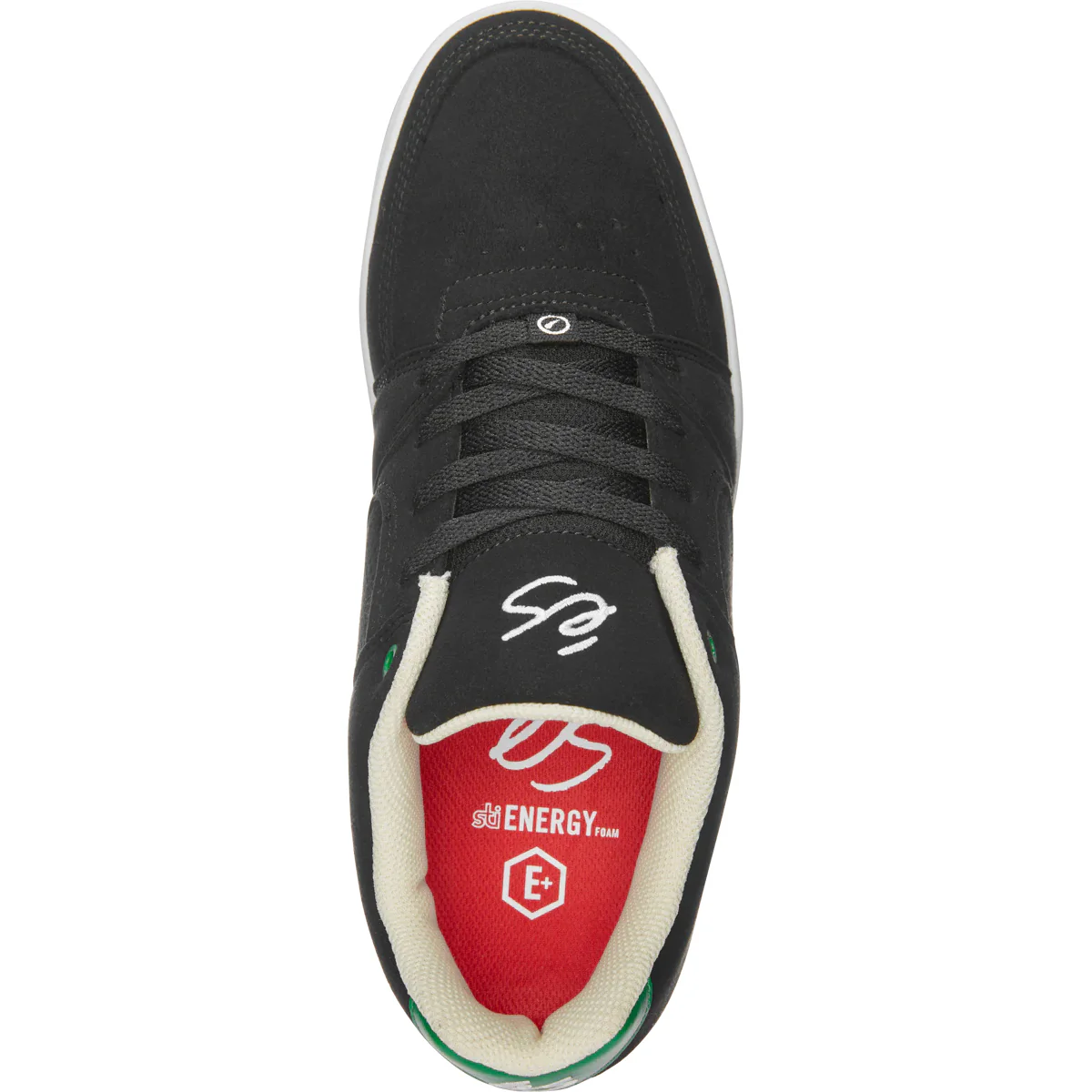 Es Skateboard Shoes Accel Slim Black/White/Green - Image 2