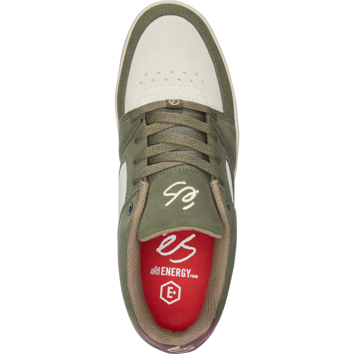 Es Skateboard Shoes Accel Slim Olive/Tan - Image 2