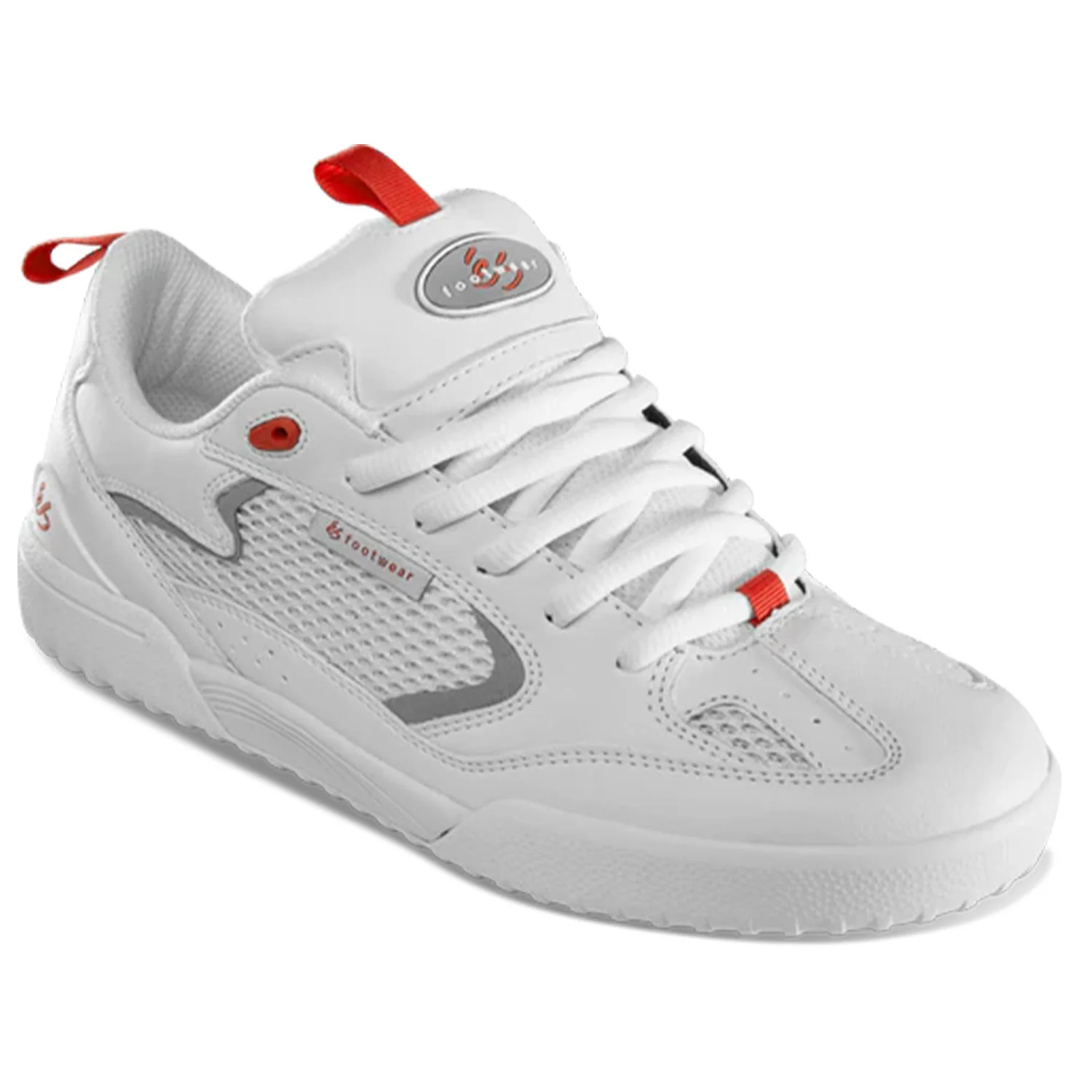 Es Skateboard Shoes Quattro White/Grey/Red - Image 4