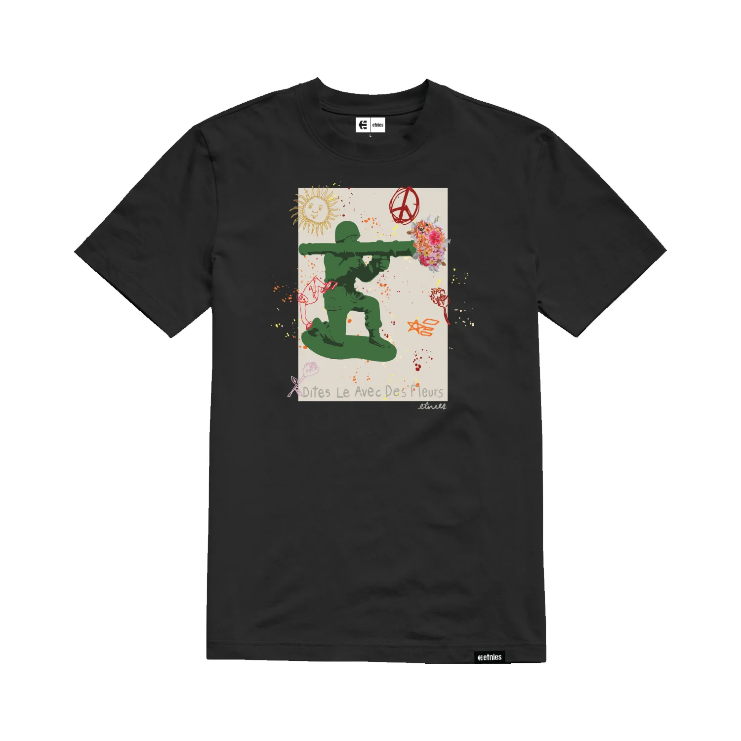 Etnies Shirt Flower Launcher Black