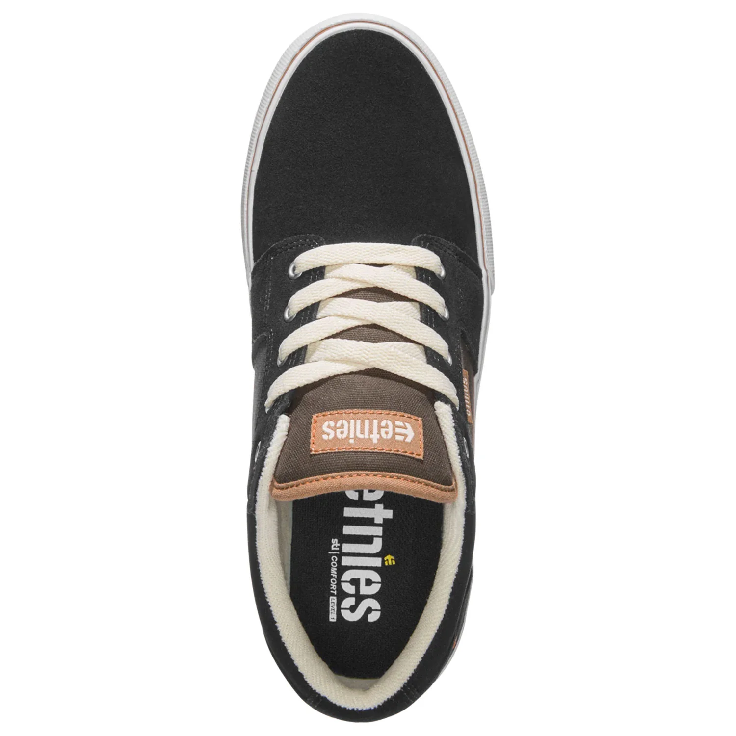 Etnies Skateboard Shoes Barge LS Black/Brown - Image 2