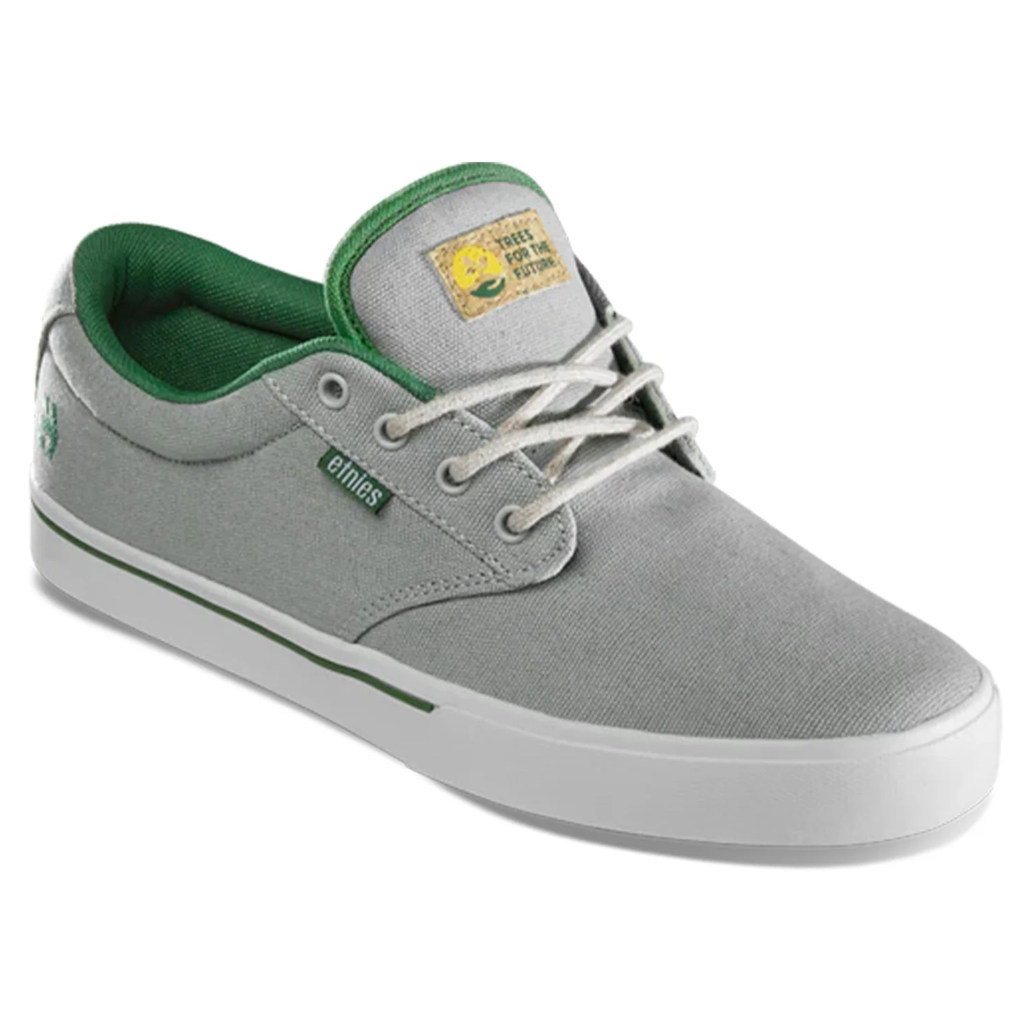 Etnies Skateboard Shoes Jameson 2 Eco TFTF Grey/White/Green - Image 4