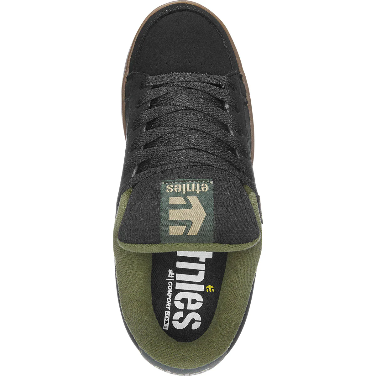Etnies Skateboard Shoes Kingpin Black/Green/Gum - Image 3