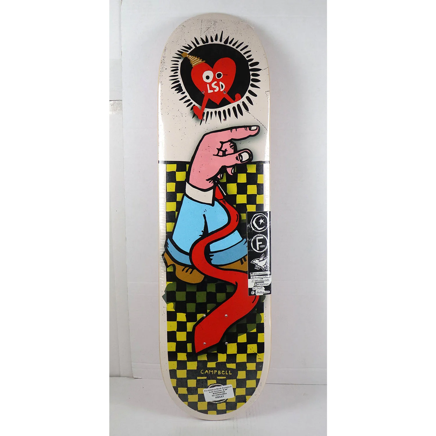 Foundation Skateboard Complete Campbell Acid Dreams 8.38" x 32.25" - Image 2