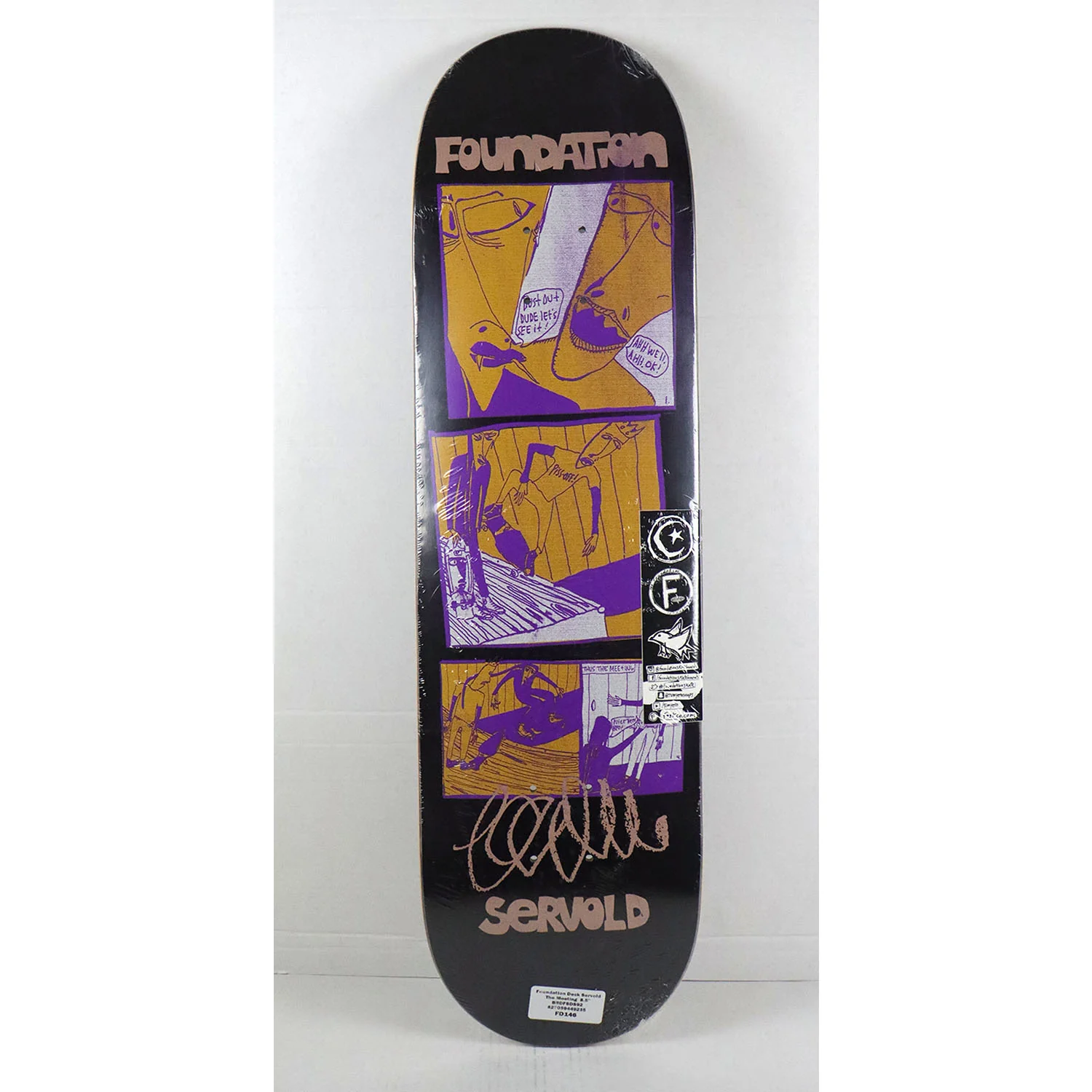 Foundation Skateboard Complete Dakota Servold The Meeting 8.5" x 32" Independent Satori Upgrade - Image 2