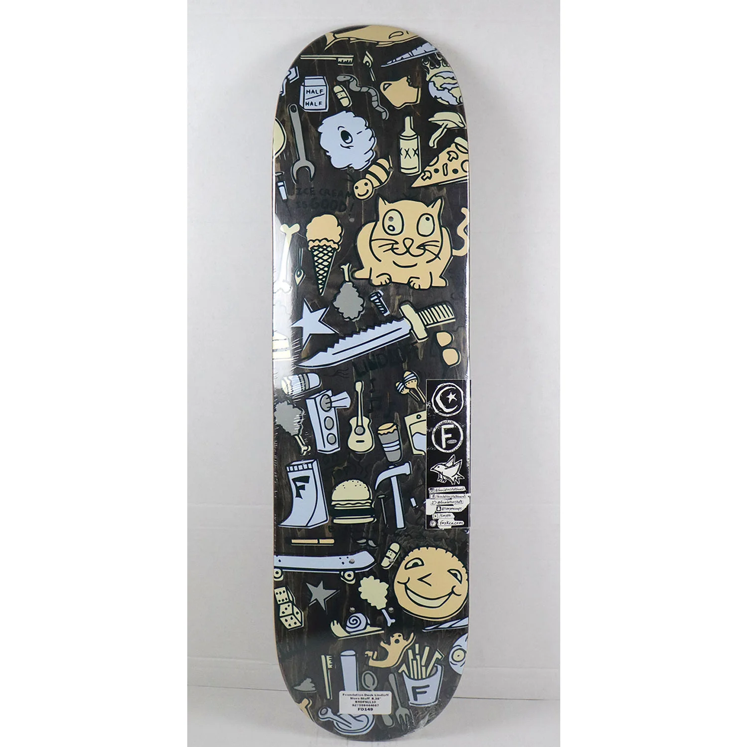 Foundation Skateboard Complete Jesse Lindloff More Stuff 8.38" x 31.75" - Image 2