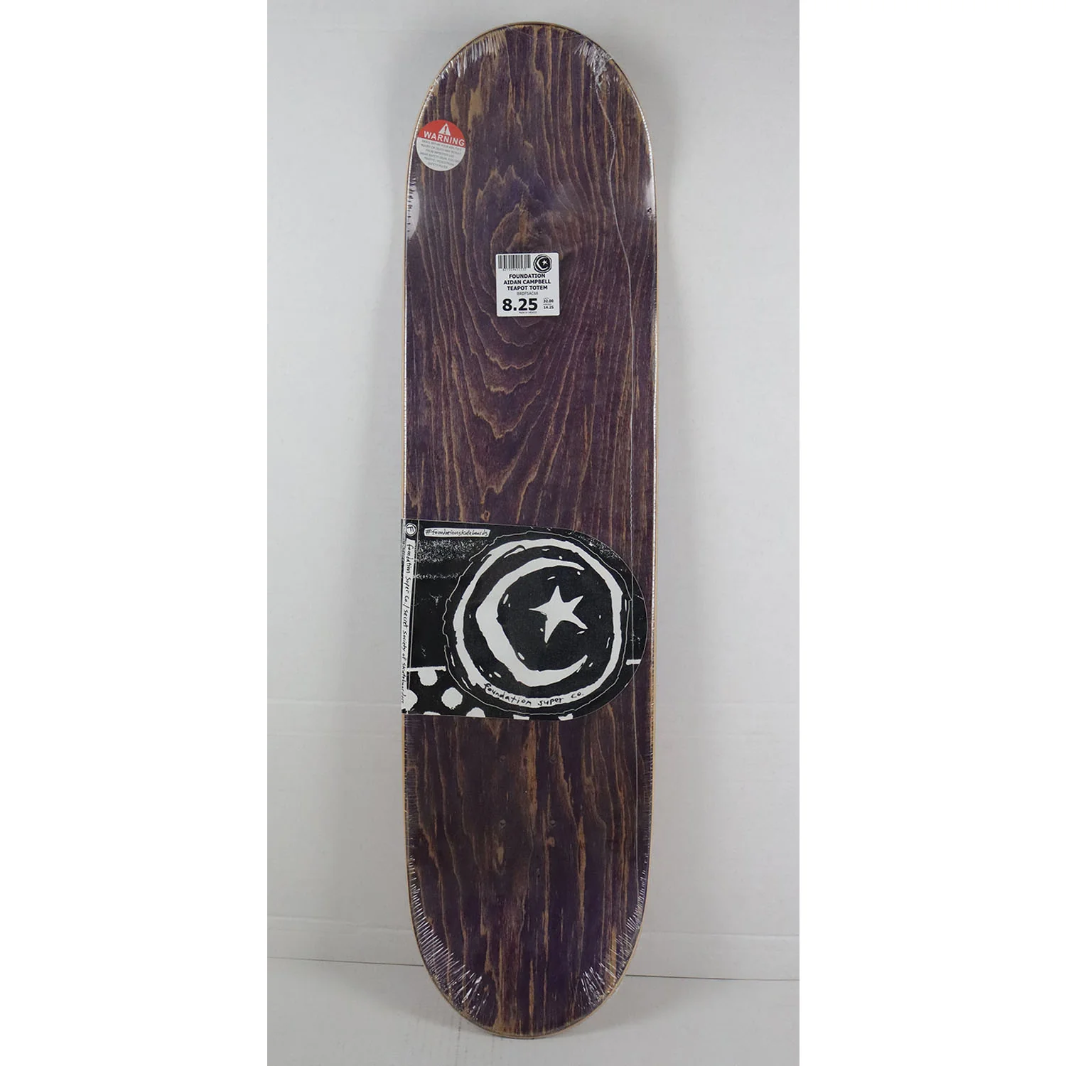 Foundation Skateboard Deck Aidan Campbell Teapot Totem 8.25" x 32" - Image 3