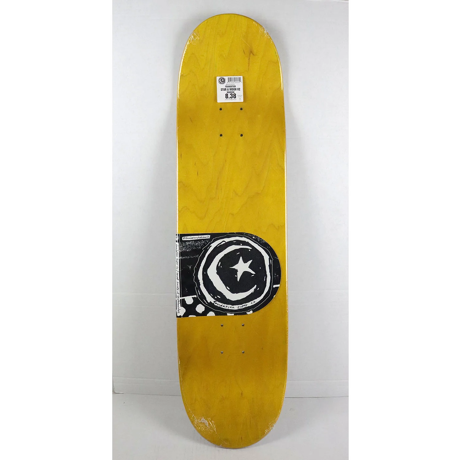 Foundation Skateboard Deck Star and Moon V2 8.38" x 32.25" - Image 3