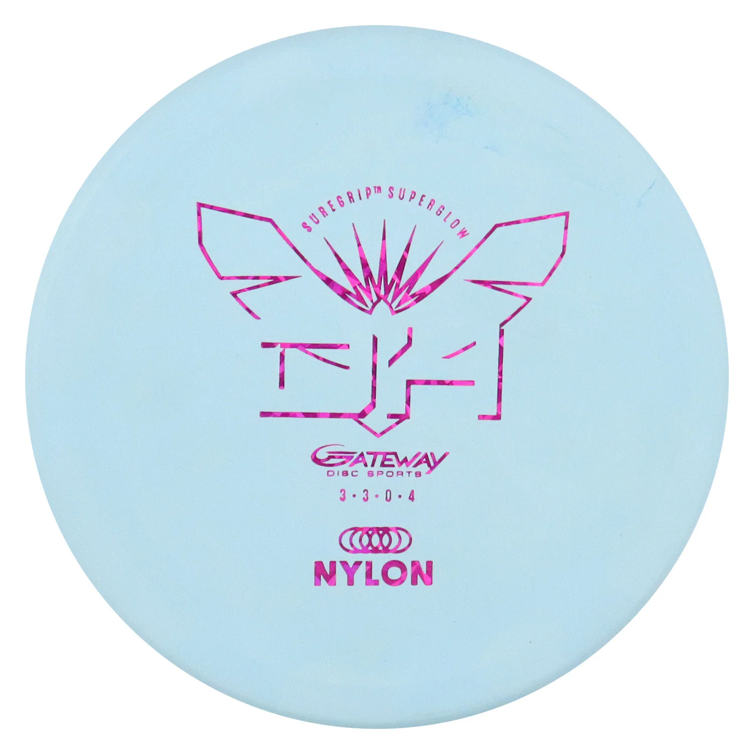 Gateway Disc Golf Nylon Rubber Alloy Superglow Devilhawk Putter 3/3/0/4 - Choose Exact Disc - Image 2