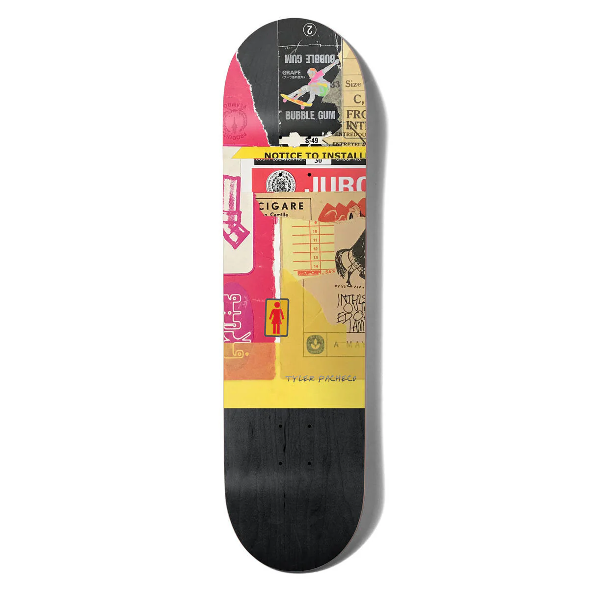 Girl Premium Skateboard with Indy Trucks, Triclops Wheels 8.5" Pacheco Cut and Paste - Image 2