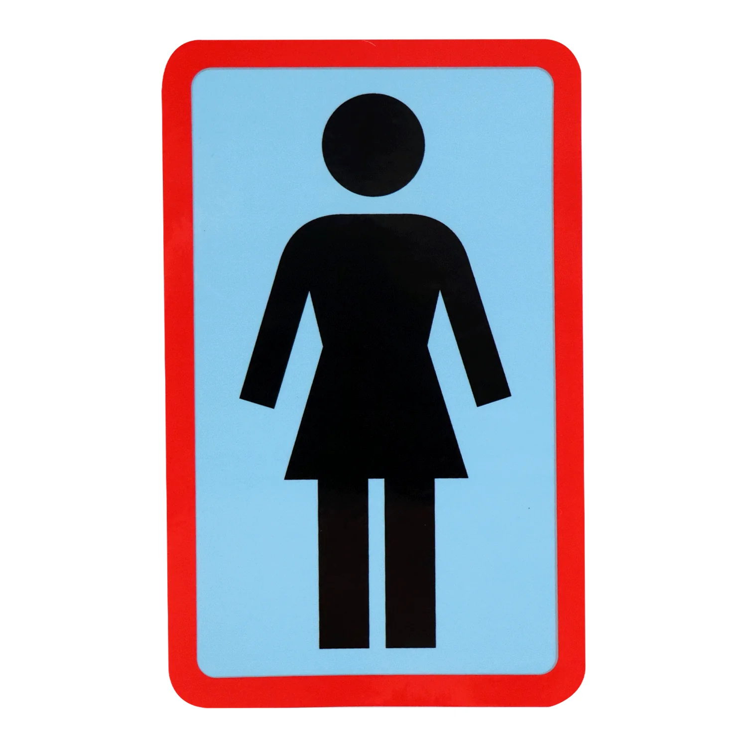 Girl Skateboard Sticker OG Decal Black/Blue/Red 6" x 3.75" 5-Pack - Image 2