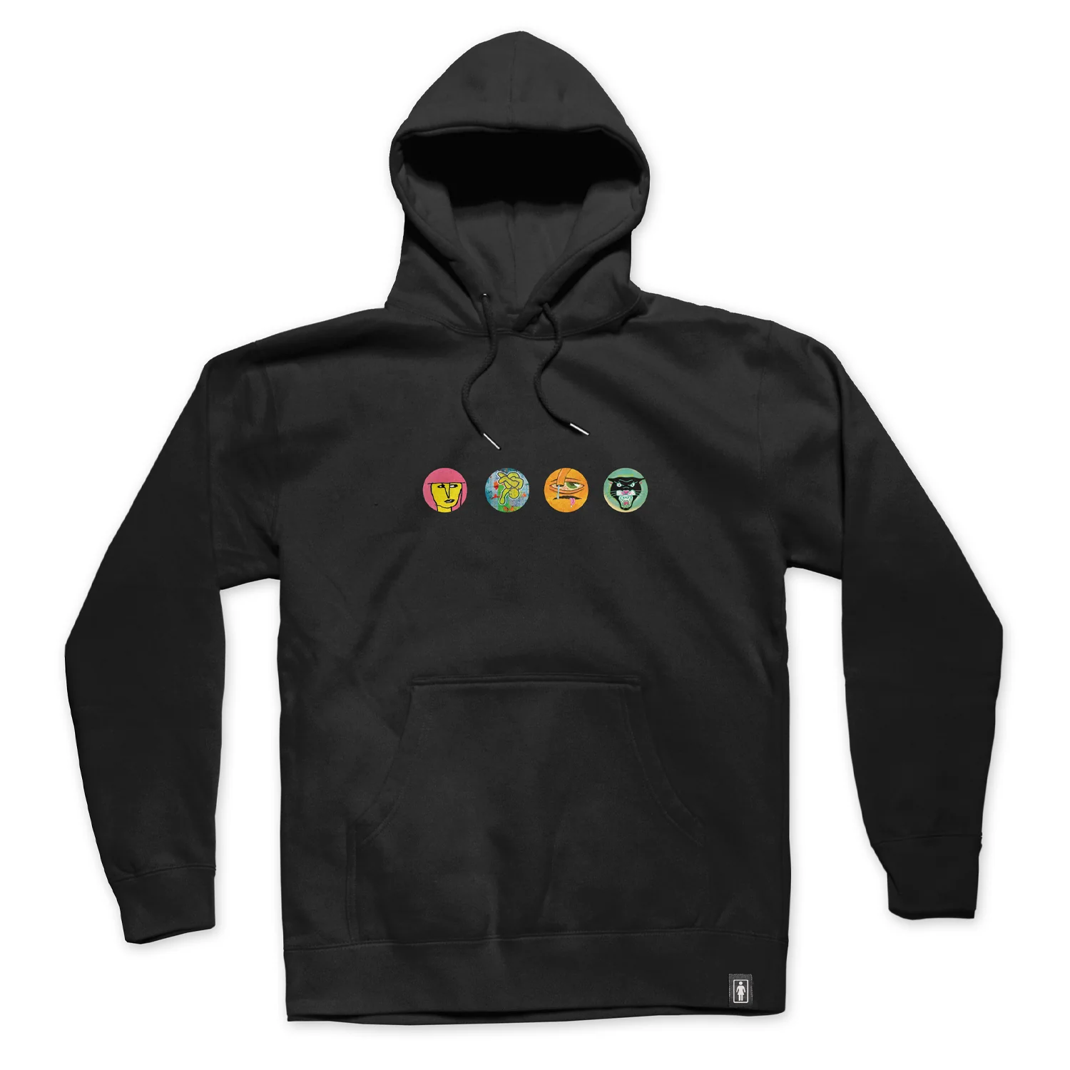 Girl Skateboards Hoody Legend Heads Black