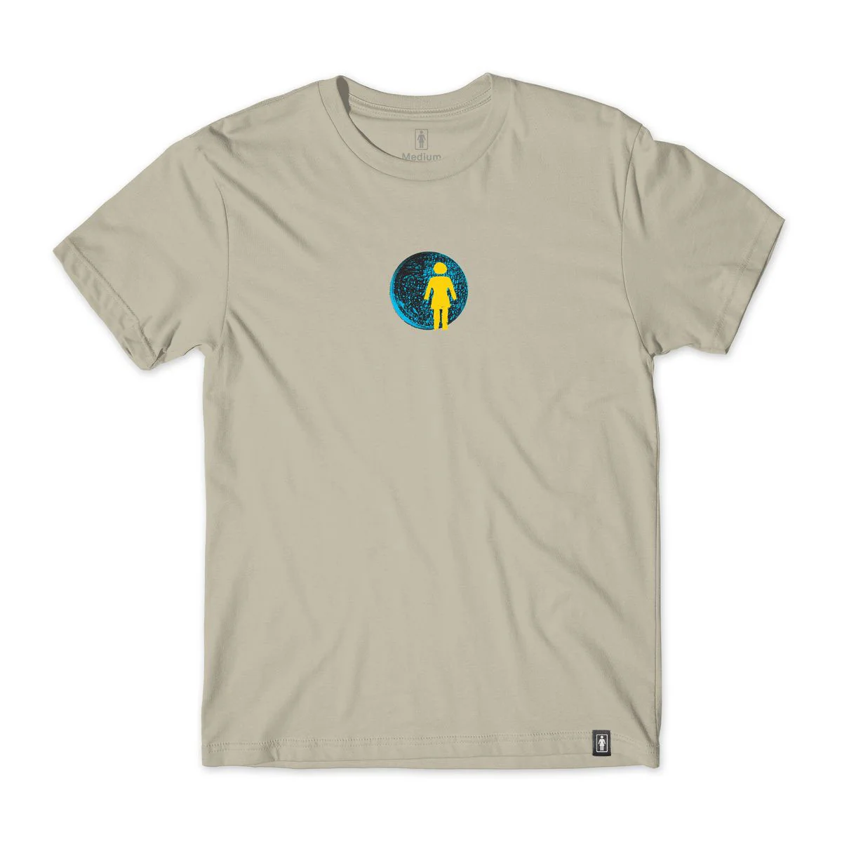 Girl Skateboards Shirt Sphere Sand