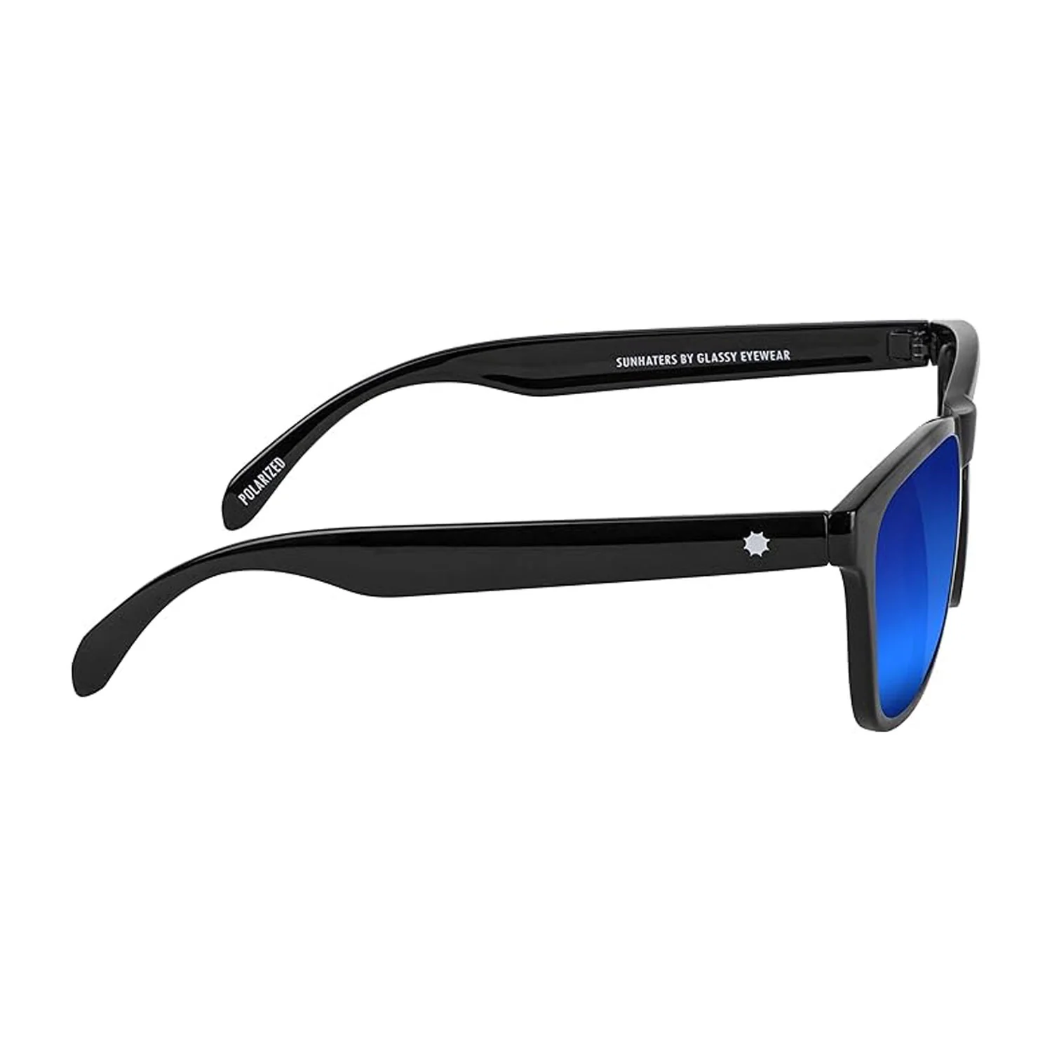 Glassy Eyewear Sunglasses Deric Polarized Black/Blue Mirror - Image 3