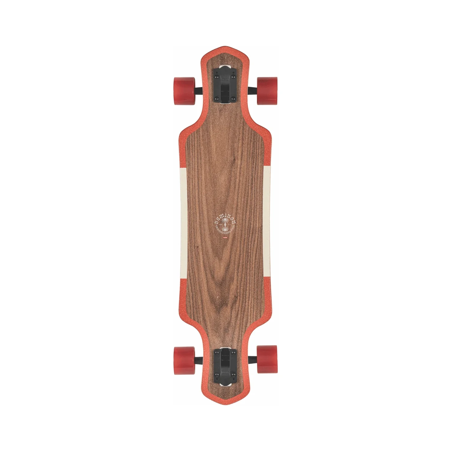 Globe Longboard Geminon 35 Walnut/Cockatoo 9" x 35" Drop Through - Image 2