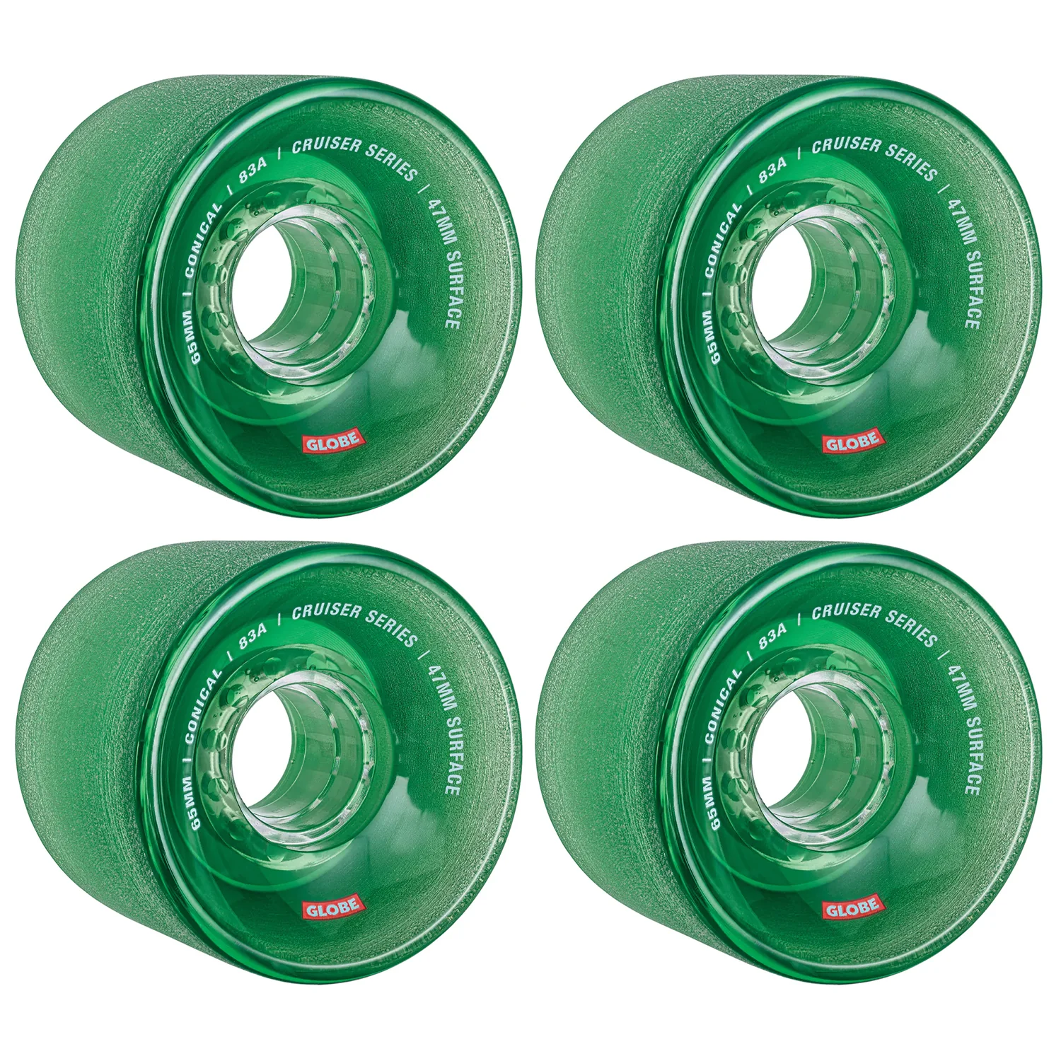 Globe Wheels Conical 65mm 83A Clear Forest