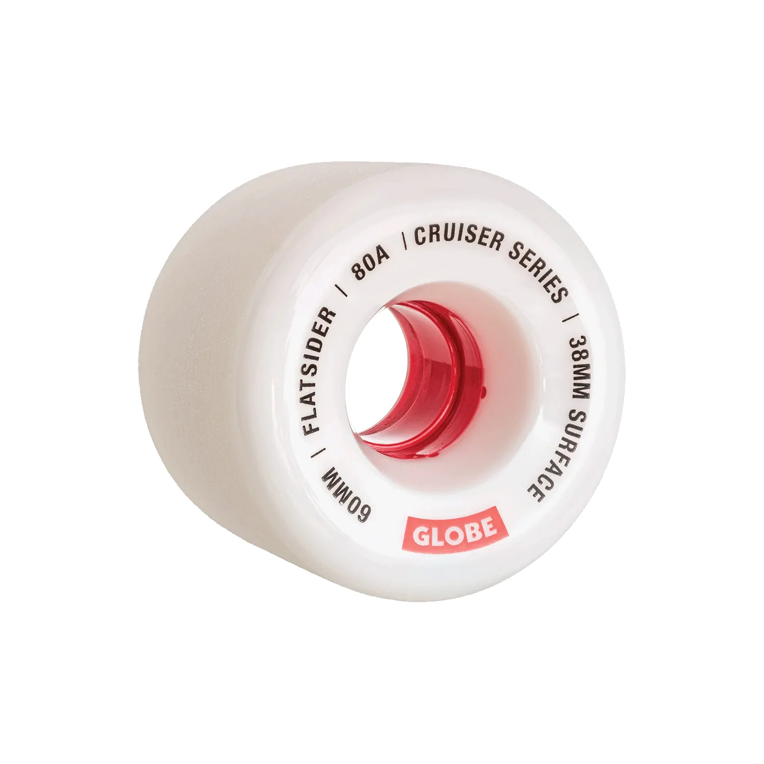 Globe Wheels Flatsider 60mm 80A White/Red - Image 2