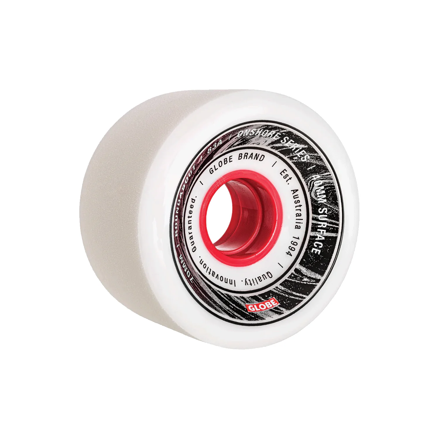 Globe Wheels Roundabout Onshore 70mm 83A White/Red - Image 2