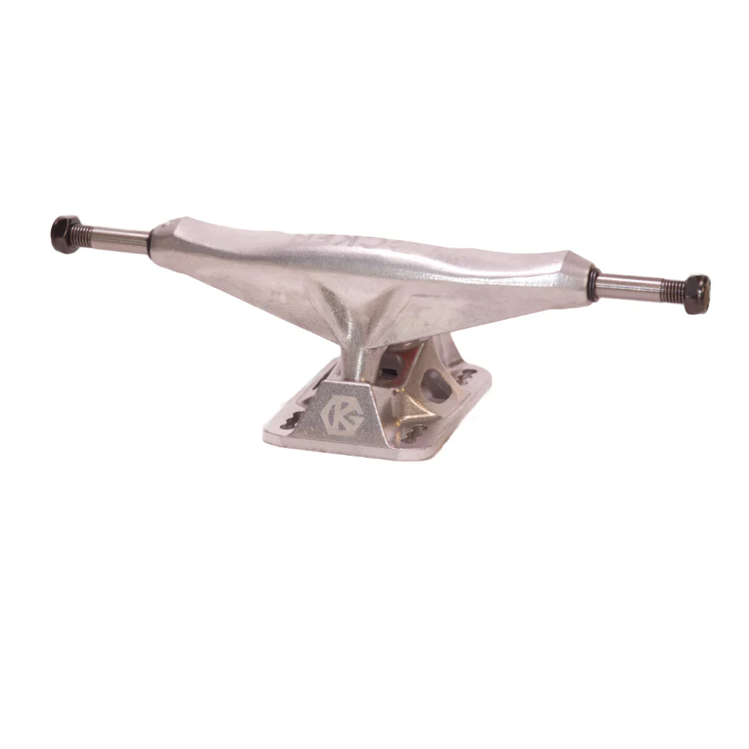 Grind King Skateboard Trucks Locker 2 8.5" Axle Silver (Pair) - Image 3