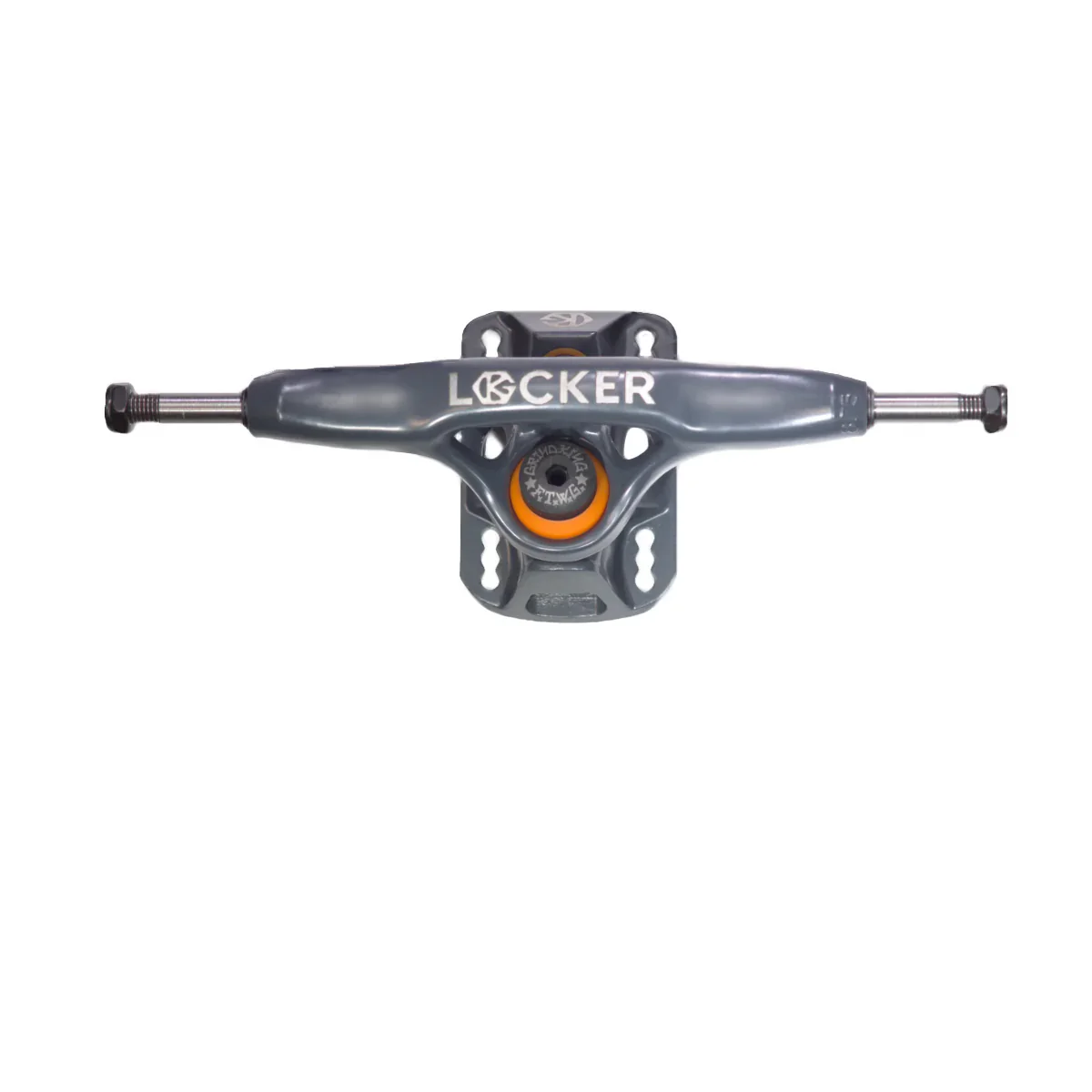 Grind King Skateboard Trucks Locker 2 9.25" Axle Battleship Grey (Pair) - Image 5
