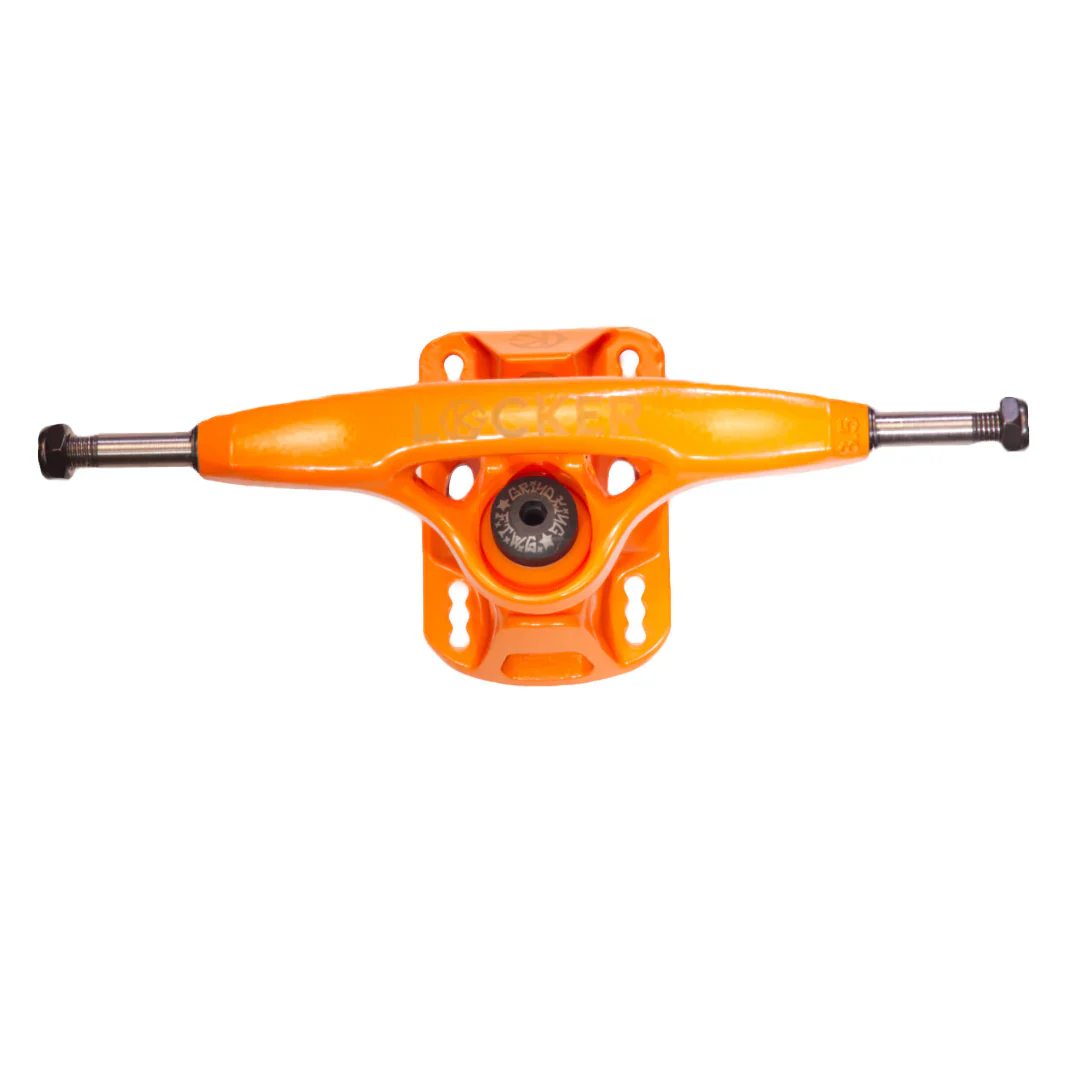 Grind King Skateboard Trucks Locker 2 9.25" Axle Orange (Pair) - Image 6