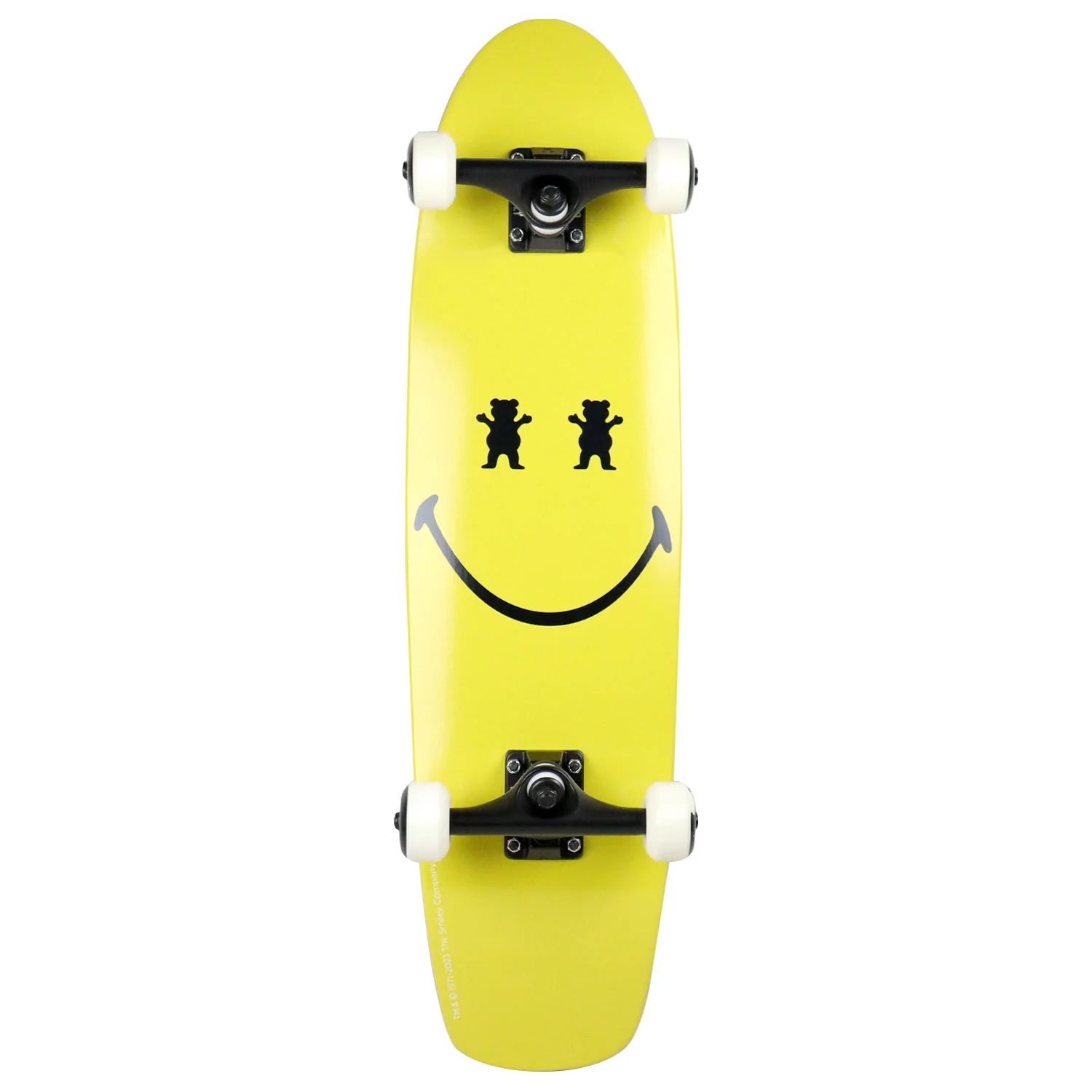 Grizzly X Smiley Skateboard Complete Big Smile Cruiser 7.75" - Image 2