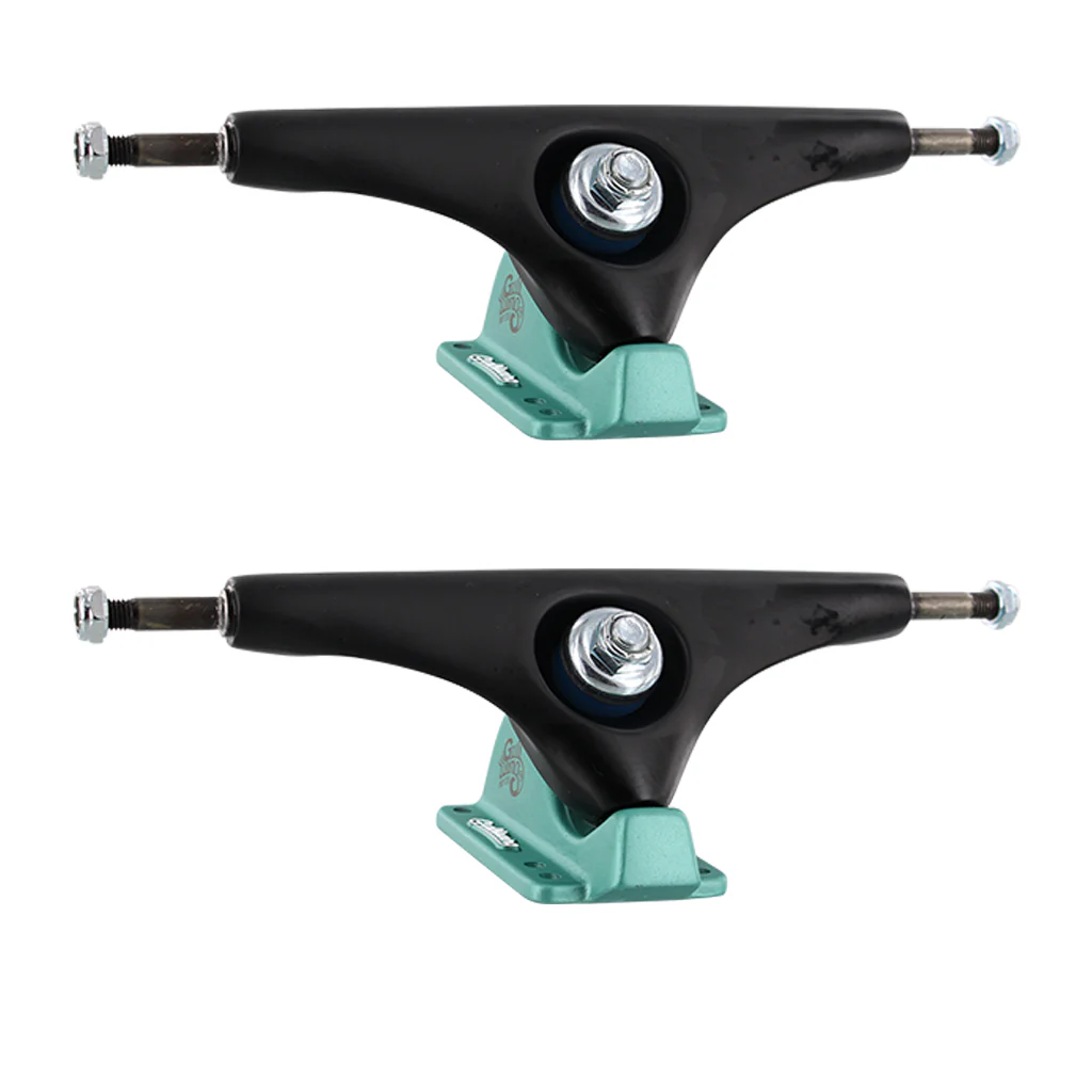 Gullwing Trucks Charger Black/Teal 10.0" Axle (Pair)