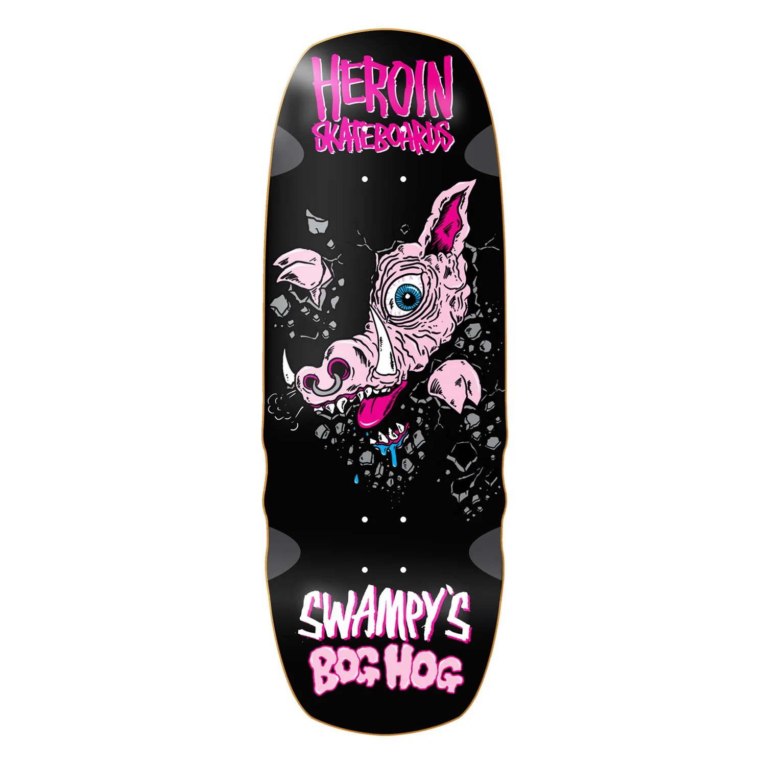 Heroin Premium Skateboard with Slappy Trucks, Snot Wheels 10.75" Swampys Bog Hog - Image 2