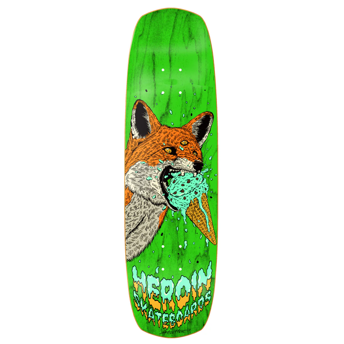 Heroin Skateboard Complete Hayate Fox Shovel Assorted 8.88" x 31.4" - Image 2