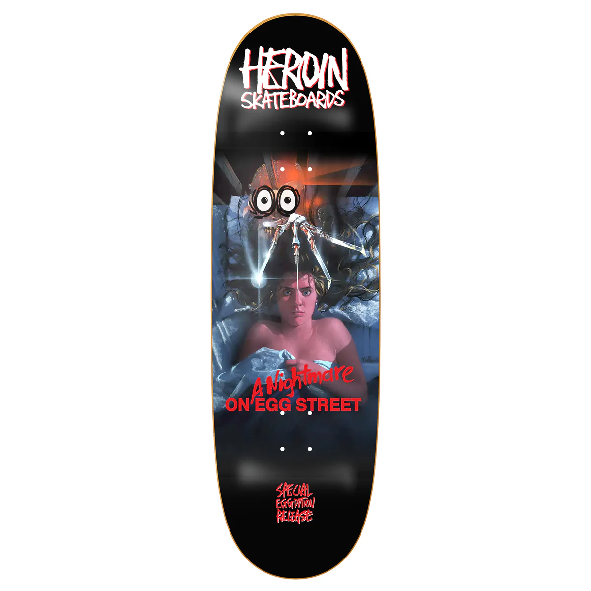 Heroin Skateboard Complete Nightmare on Egg Street 9.875" x 33" - Image 2