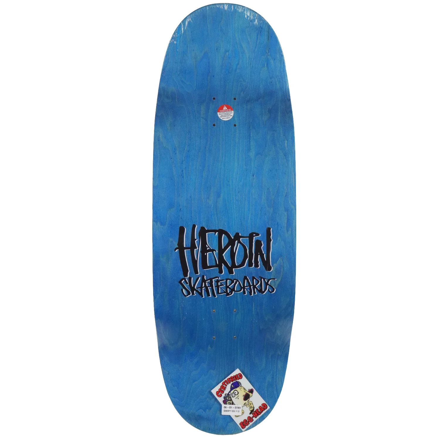 Heroin Skateboard Deck Swampy Egg 11" x 32.5" - Image 2