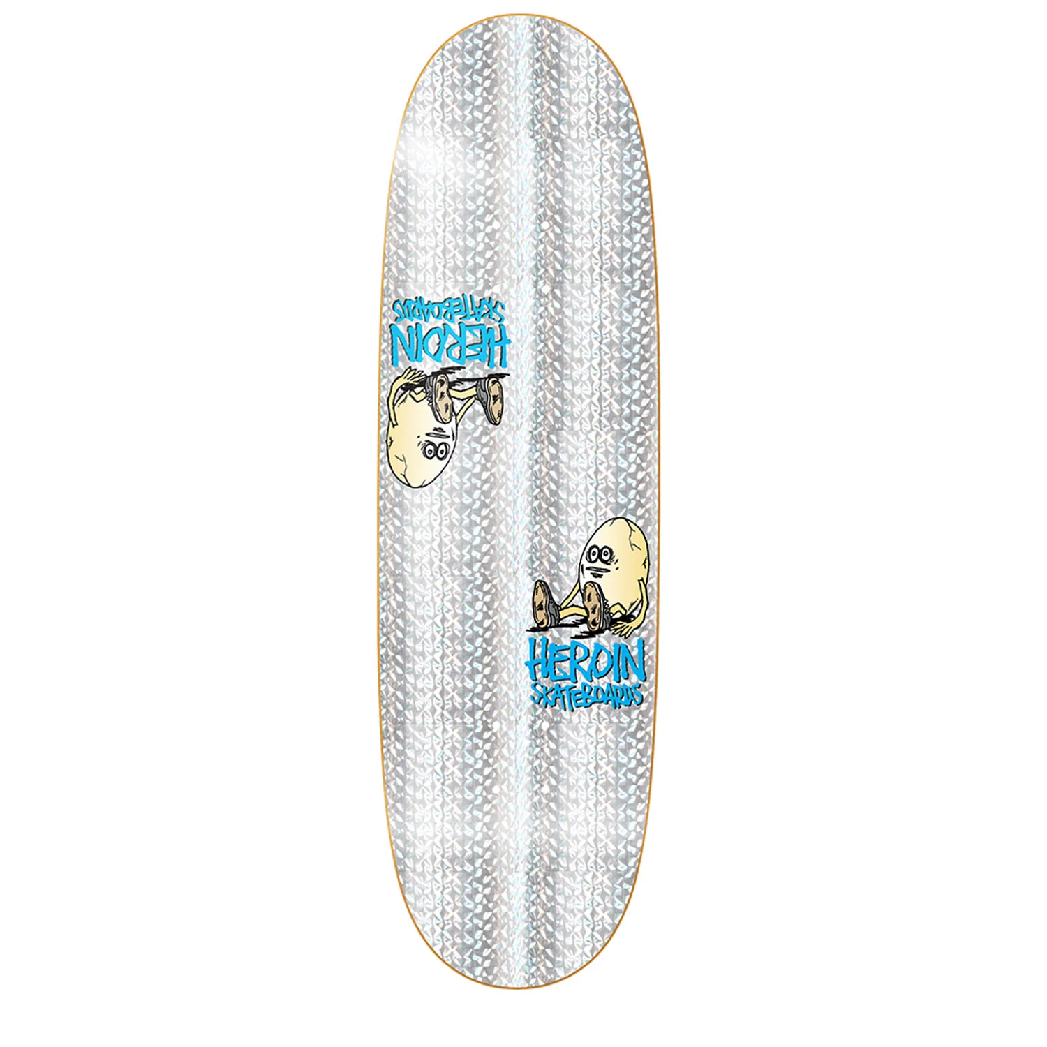 Heroin Skateboard Deck Symmetrical Holo Egg 9.25" x 32"