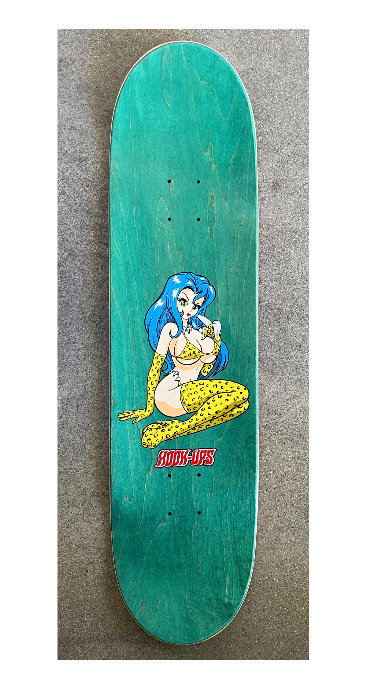 Hook Ups Skateboard Deck Jungle Girl 8.25" x 32.25" - Image 2