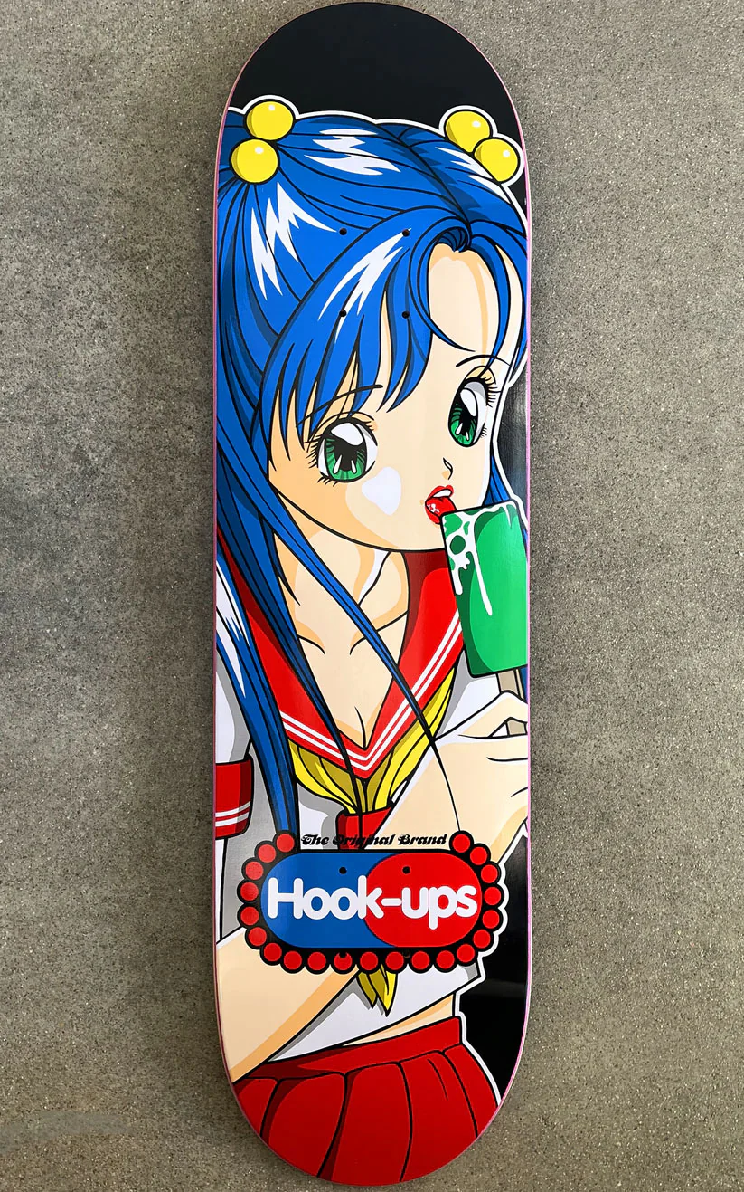 Hook Ups Skateboard Deck Ice Cream Girl 8.25" - Image 2