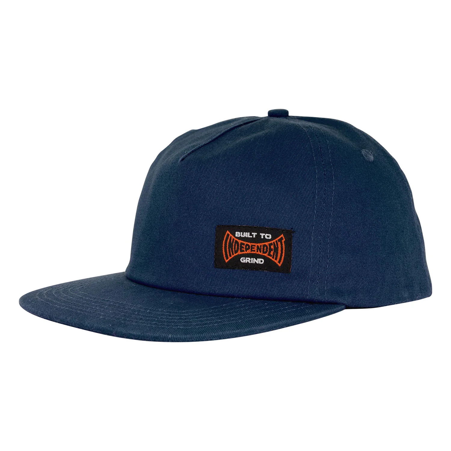 Independent Skateboard Hat Built To Grind Snapback Grey Blue