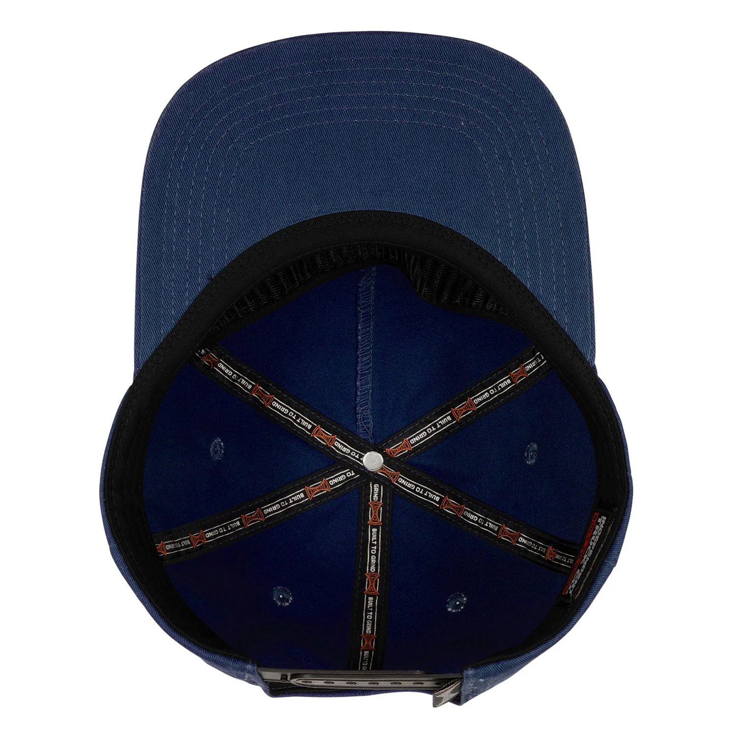Independent Skateboard Hat Built To Grind Snapback Grey Blue - Image 4