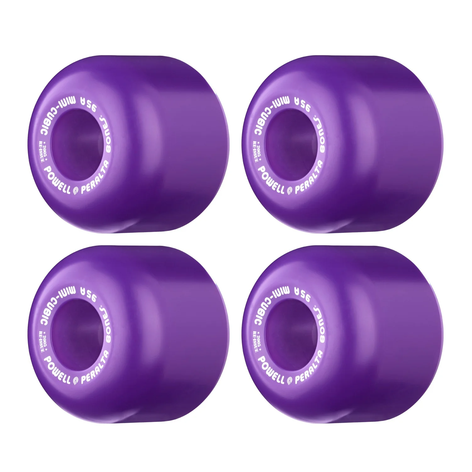Independent Skateboard Package - 149 (8.5") Trucks, Powell Peralta Mini-Cubic Purple Wheels, Amp 5 Bearings - Image 4