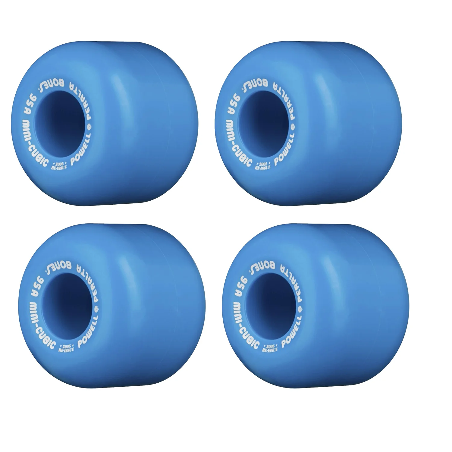 Independent Skateboard Package - 159 (8.75") Trucks, Powell Peralta Mini-Cubic Blue Wheels, Amp 5 Bearings - Image 4