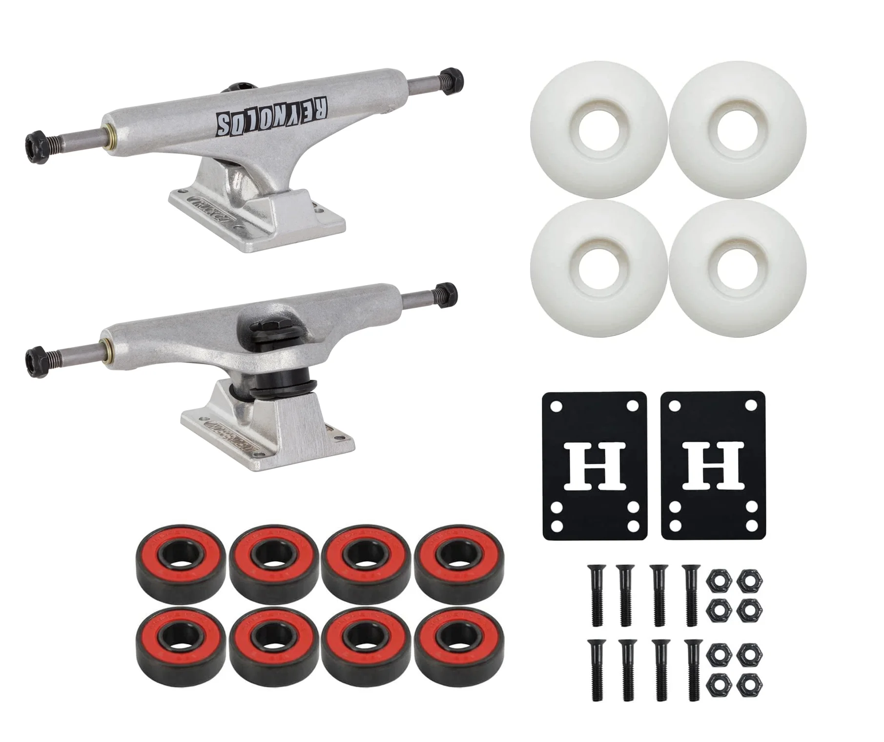 Independent Skateboard Trucks Reynolds Hollow 129 + 52mm Wheels, Bearings HW Kit