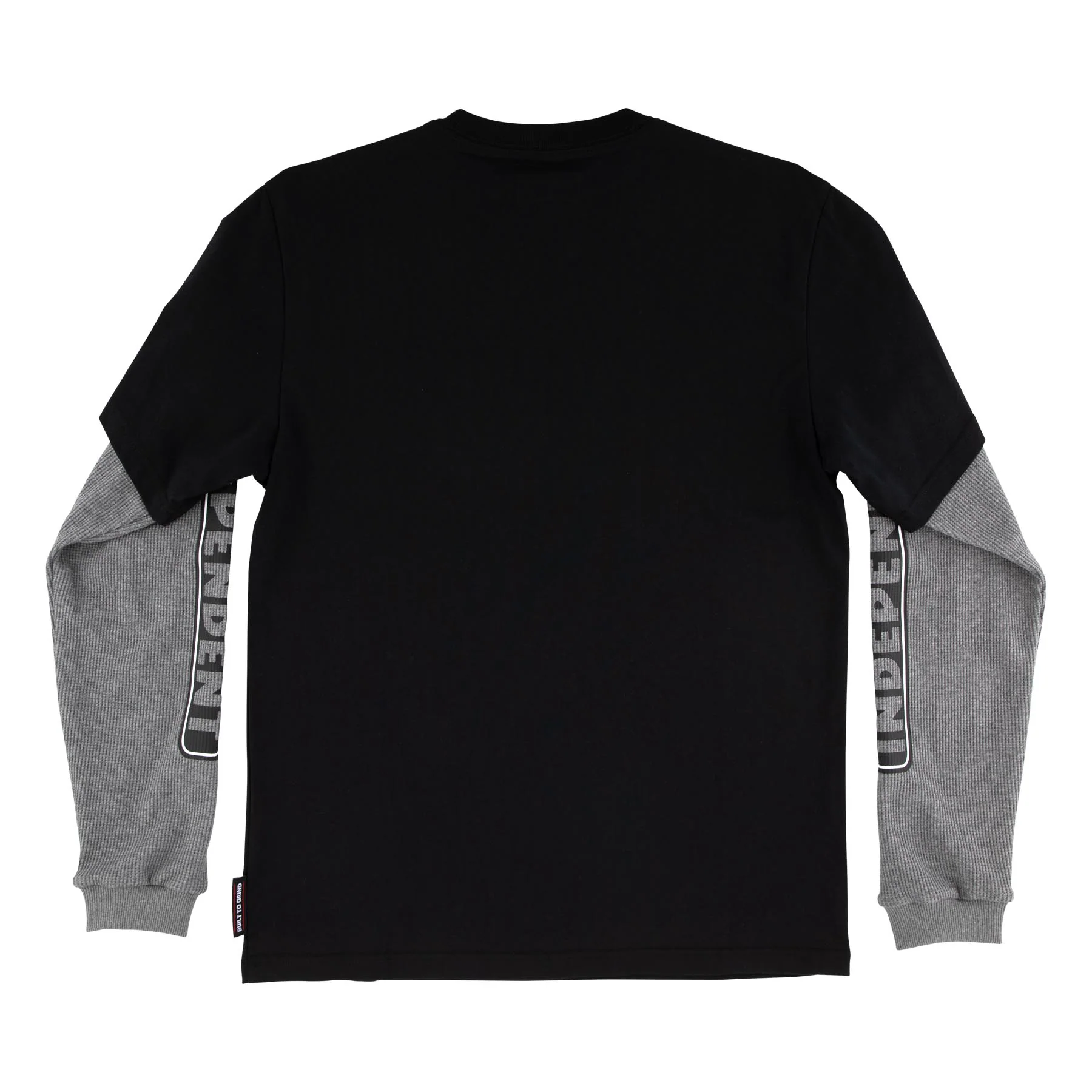 Independent Trucks Longsleeve Shirt Bar Logo Thermal 2Fer Black/Heather - Image 2